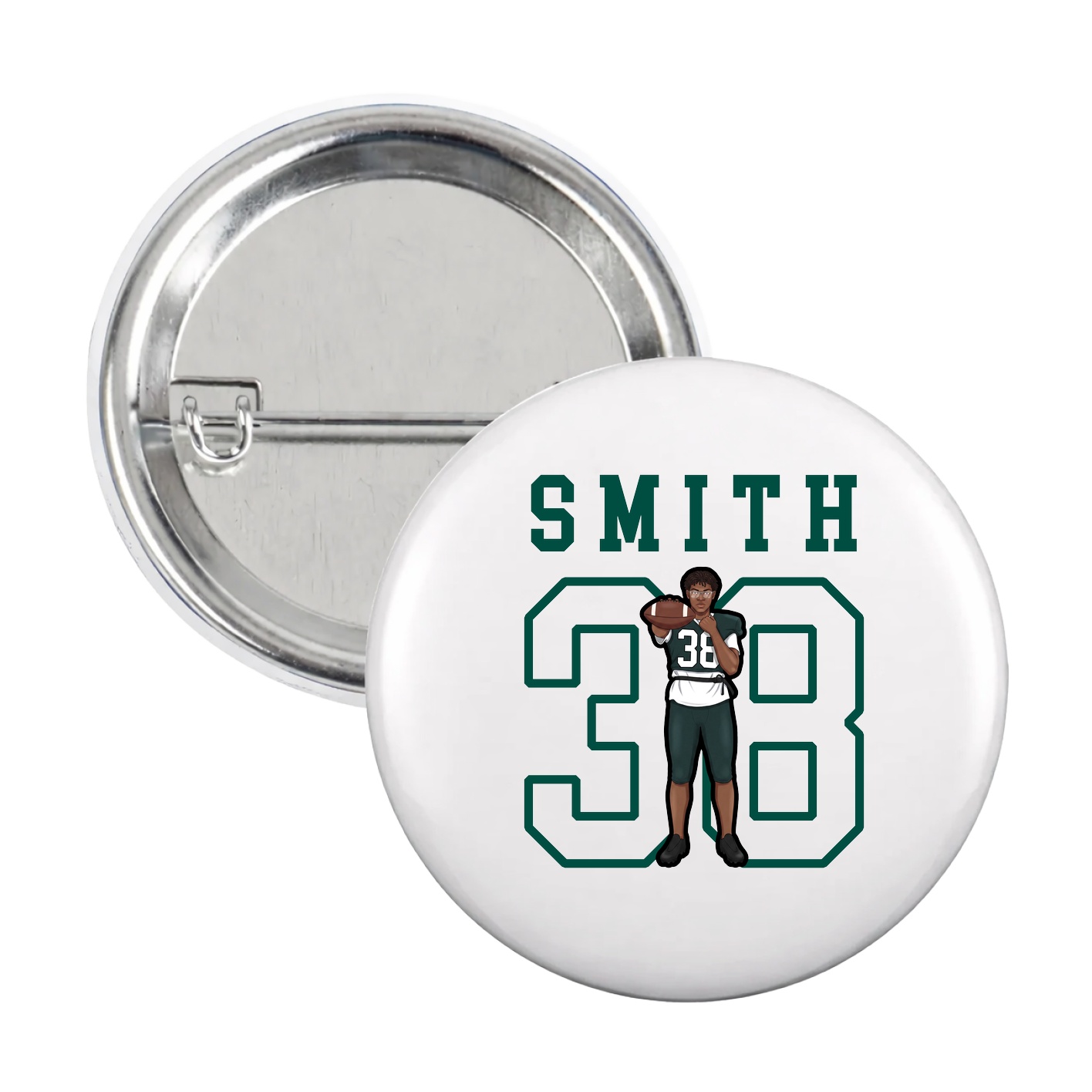Game Day Button — Shirsey in White