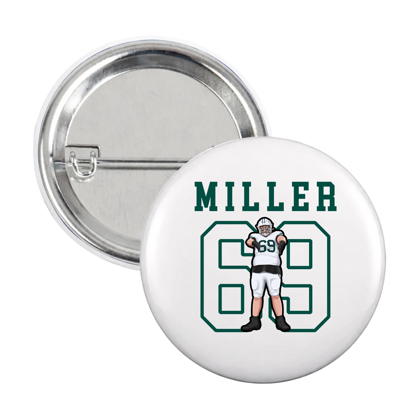 Game Day Button — Shirsey in White