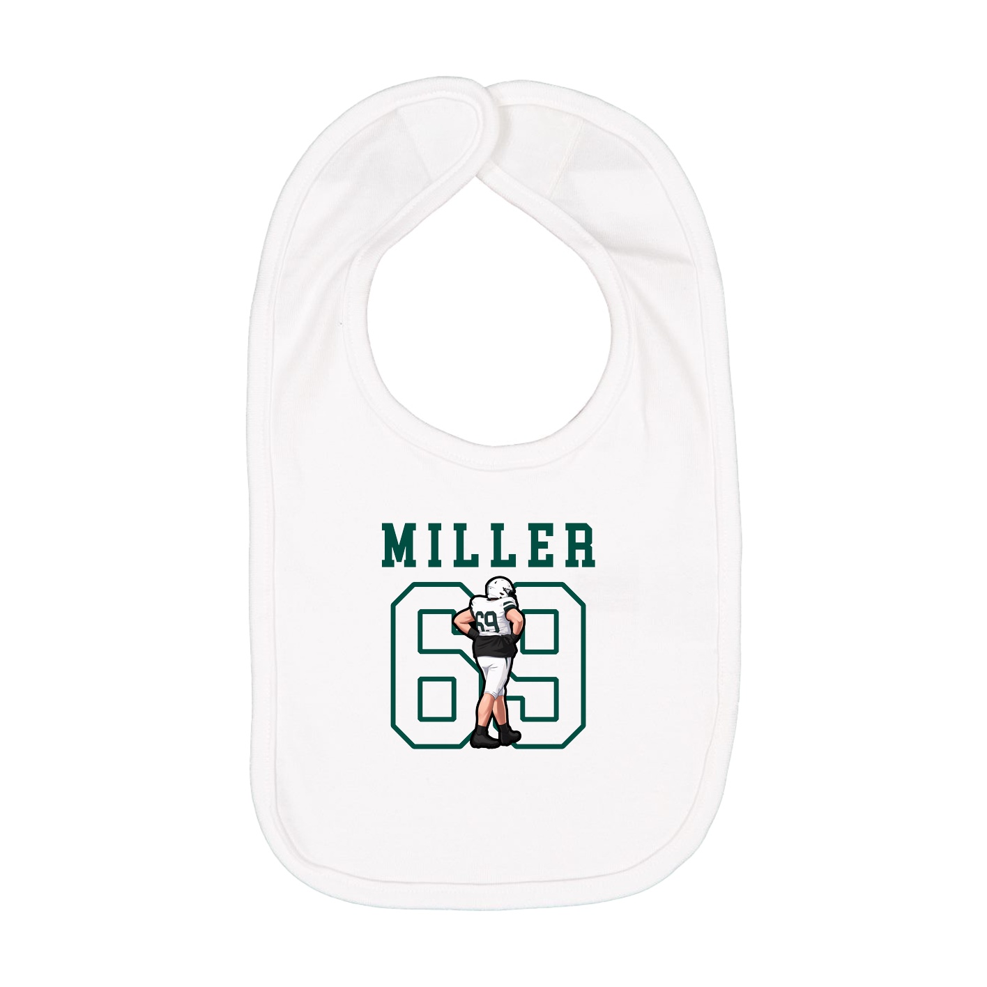 Infant Bib — Shirsey in White