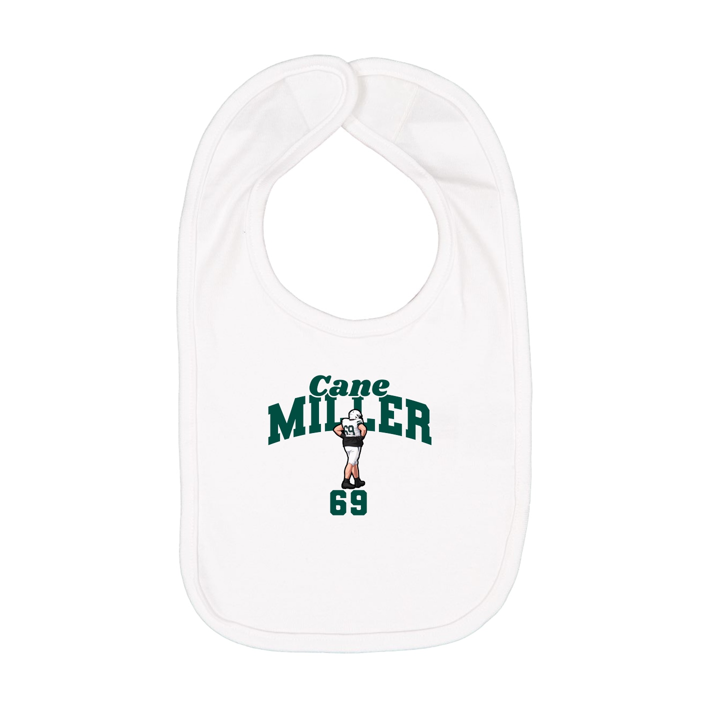 Infant Bib — Signature Arch in White