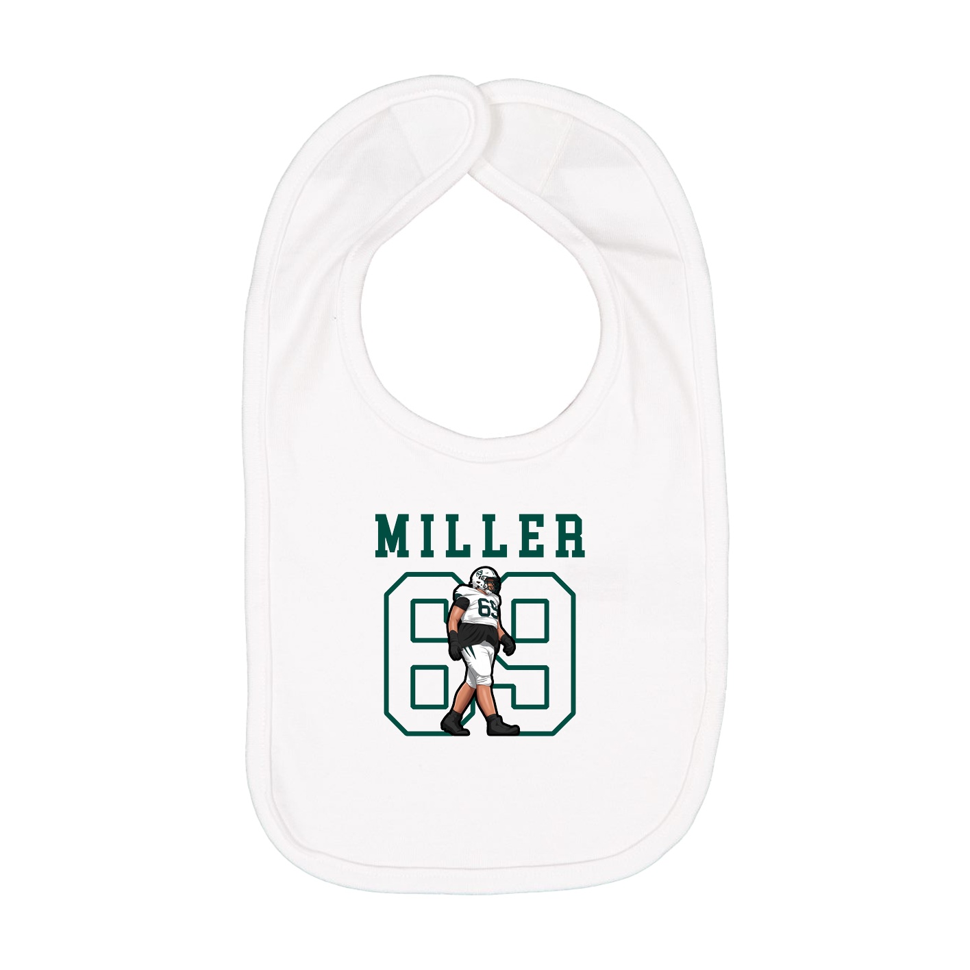 Infant Bib — Shirsey in White