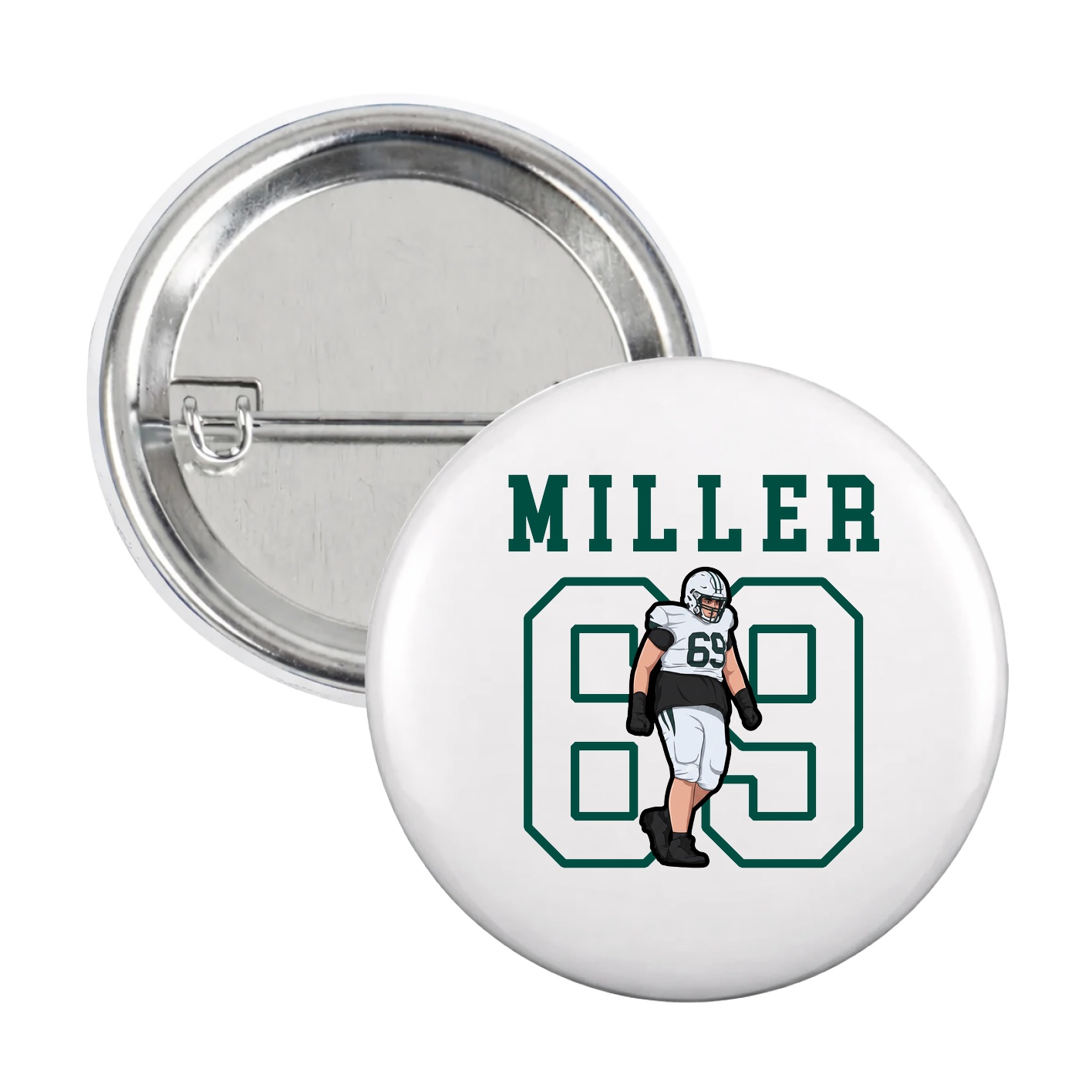 Game Day Button — Shirsey in White