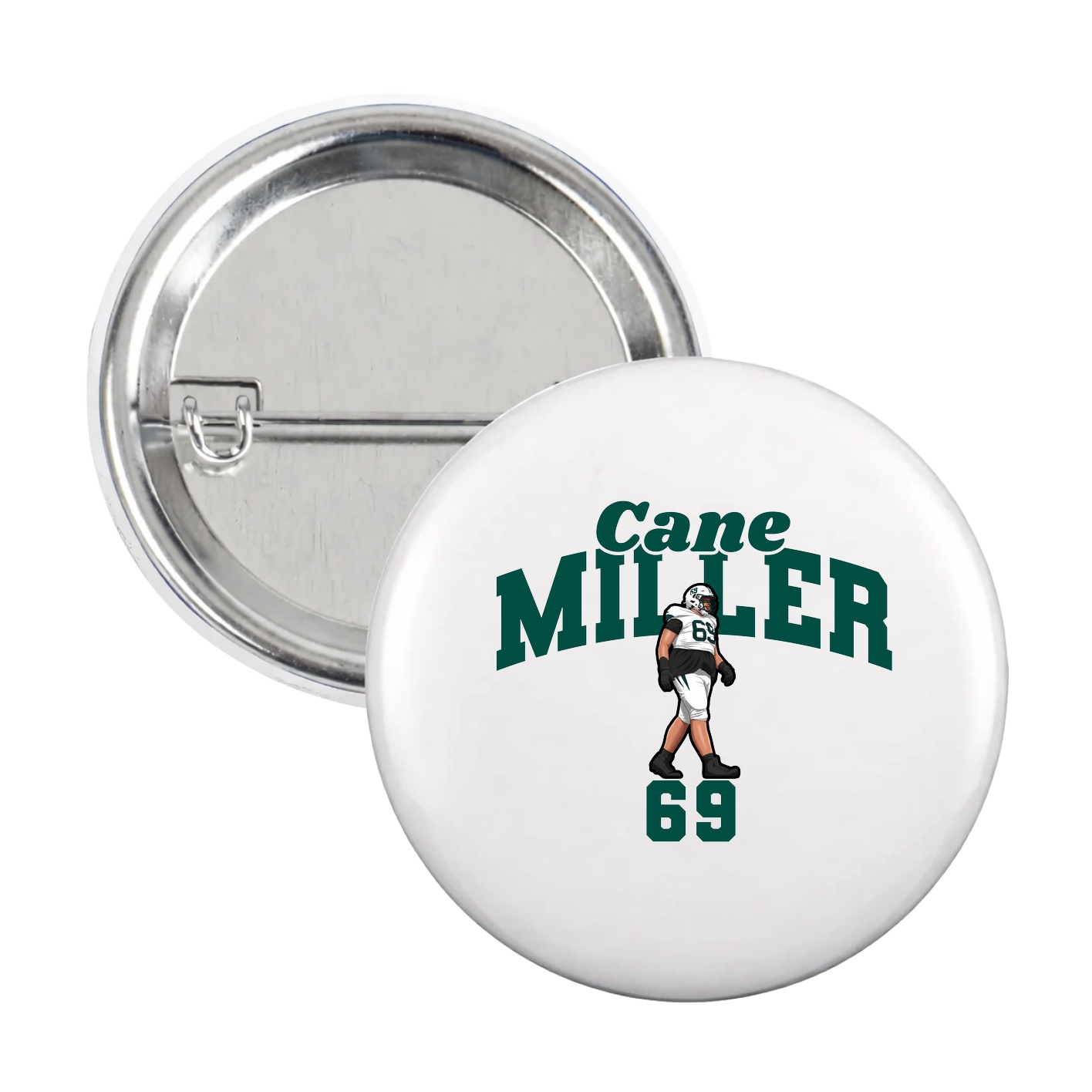 Game Day Button — Signature Arch in White