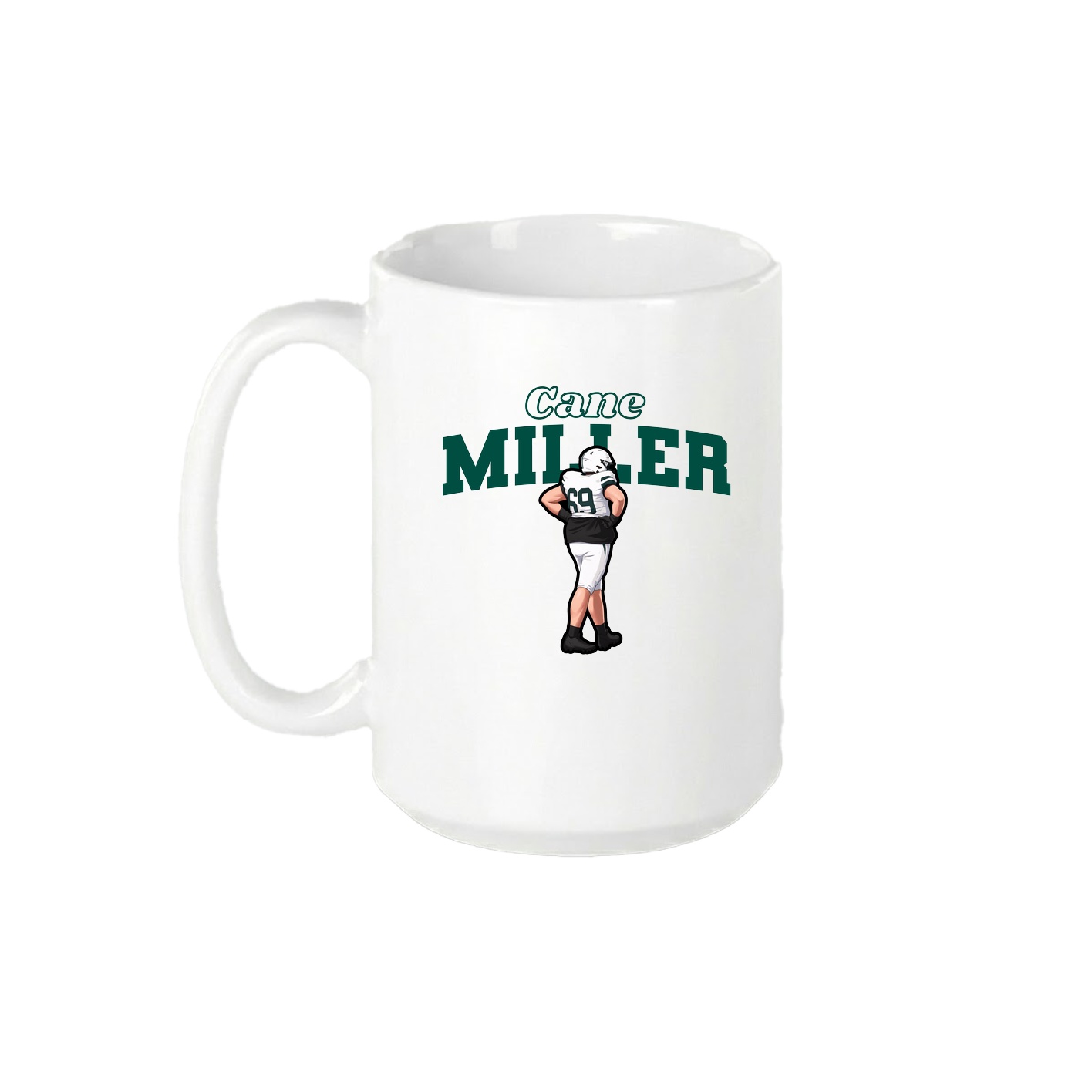 15oz Coffee Mug — Name Arch in White