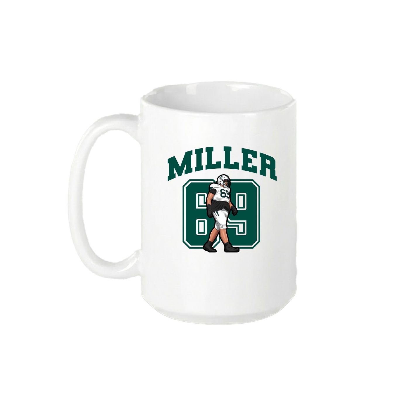 15oz Coffee Mug — Number in White