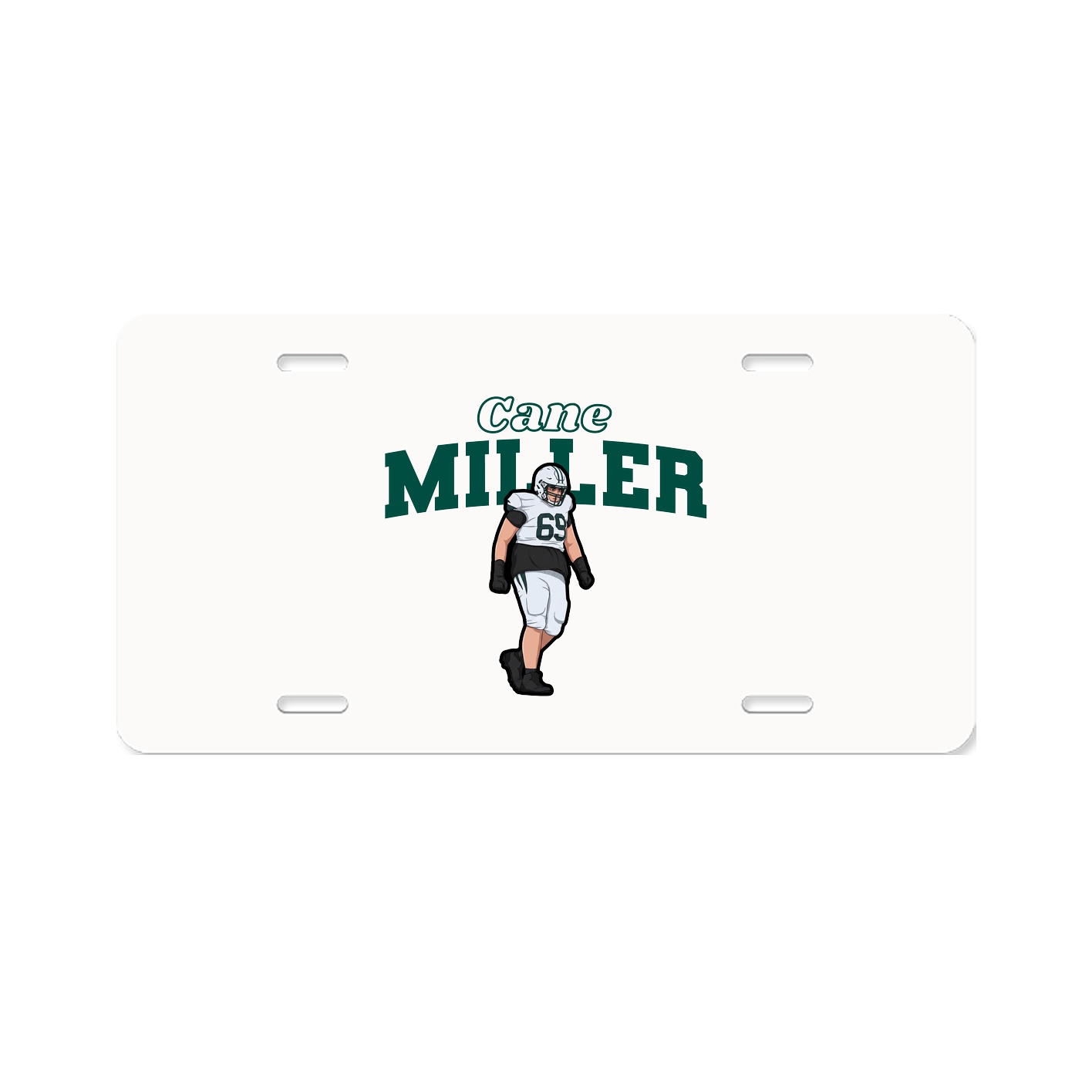 License Plate — Name Arch in Classic