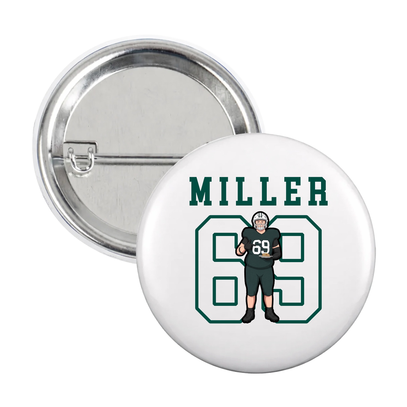 Game Day Button — Shirsey in White