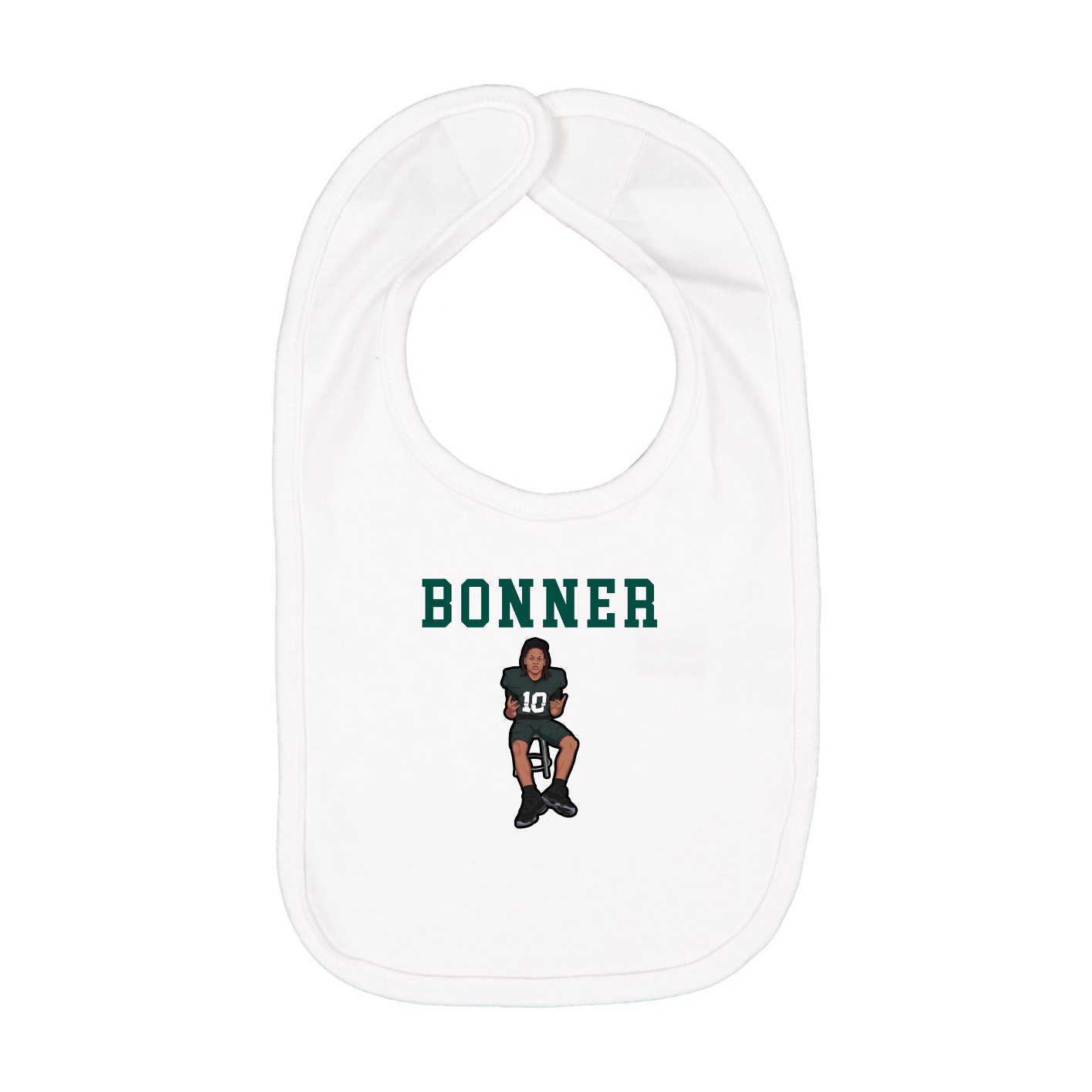Infant Bib — Shirsey in White