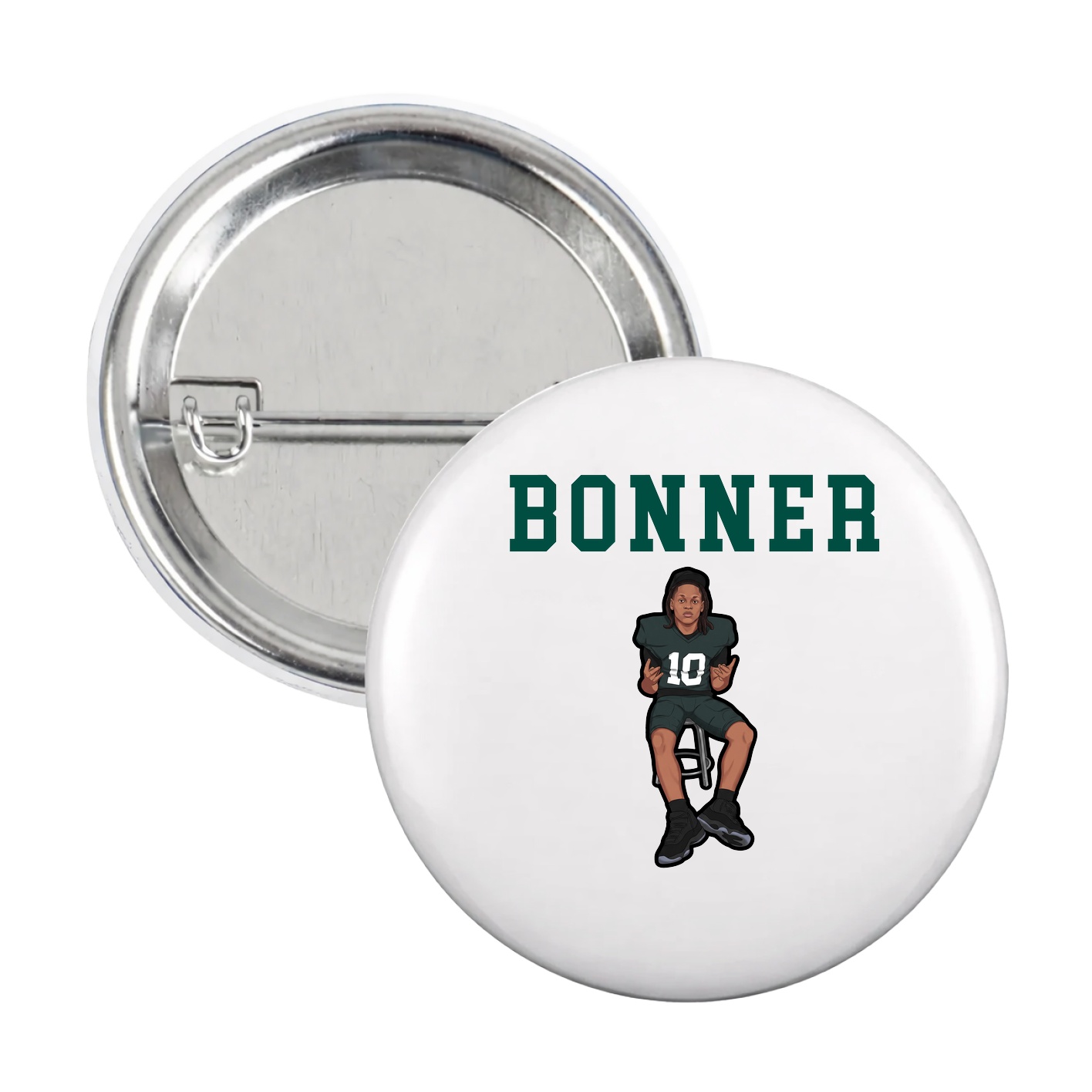 Game Day Button — Shirsey in White