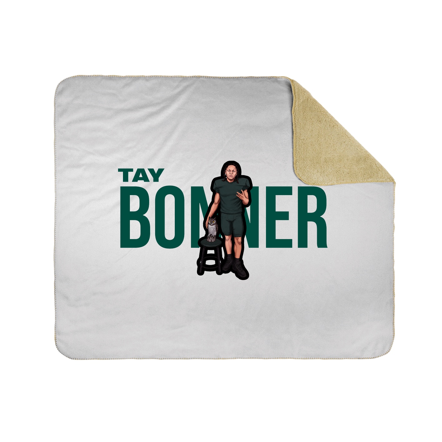 Throw Blanket — Player Name in White