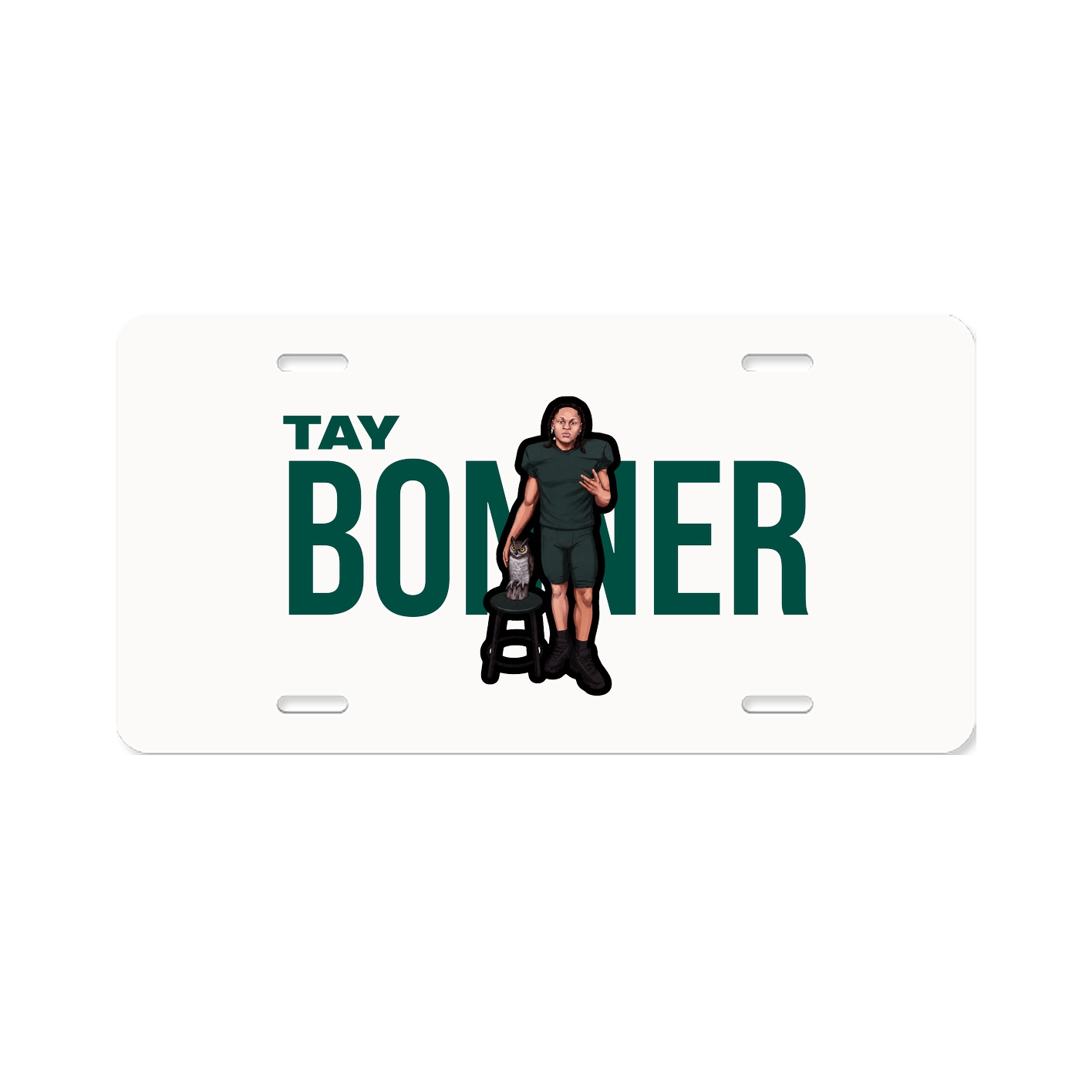 License Plate — Player Name in Classic