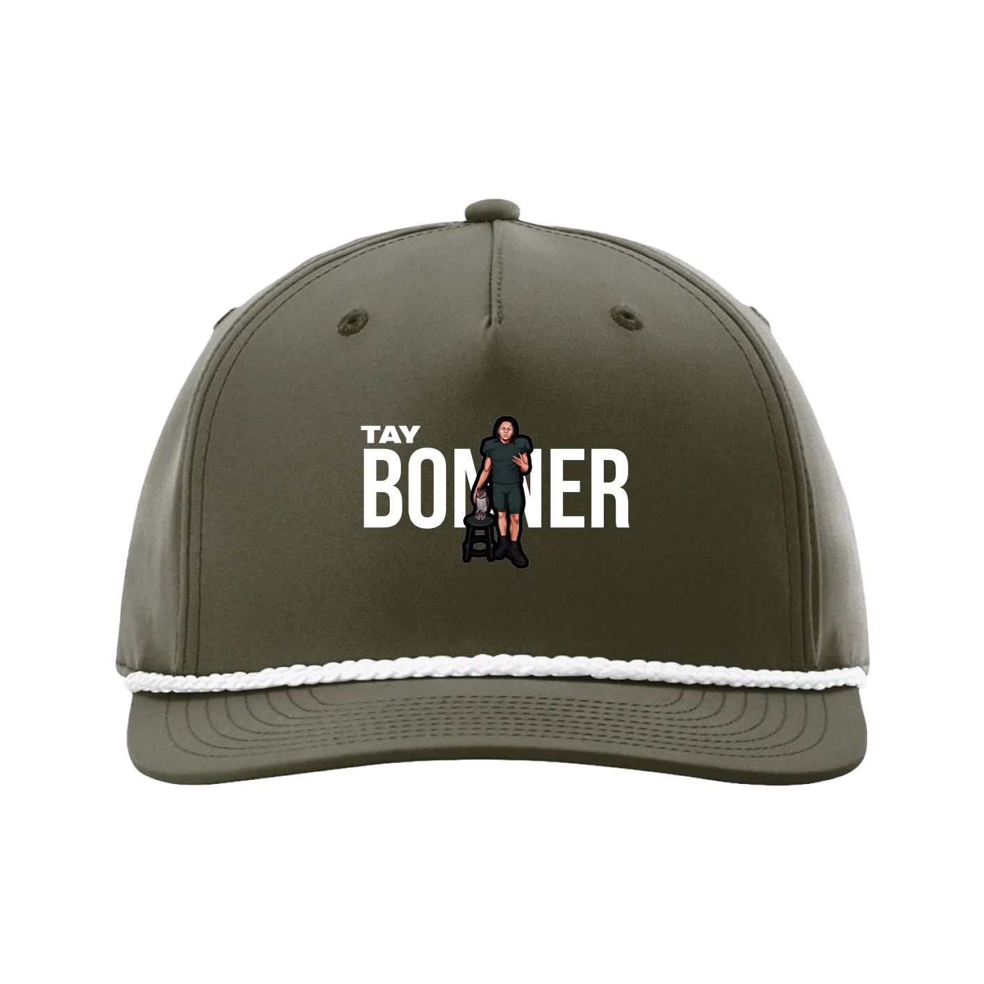 Five-Panel Classic Rope Cap — Player Name in Green