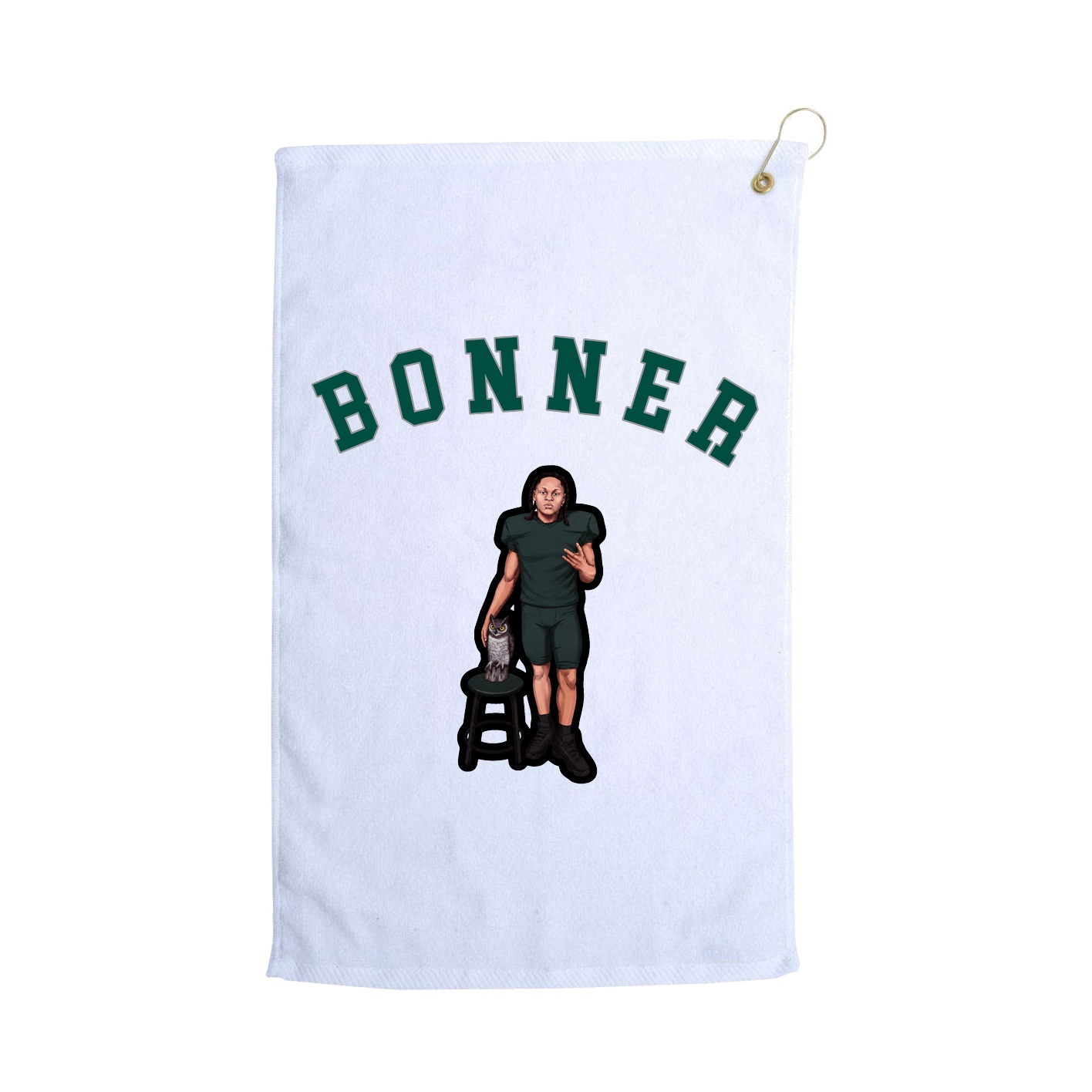 Golf Towel — Shirsey Arch in White
