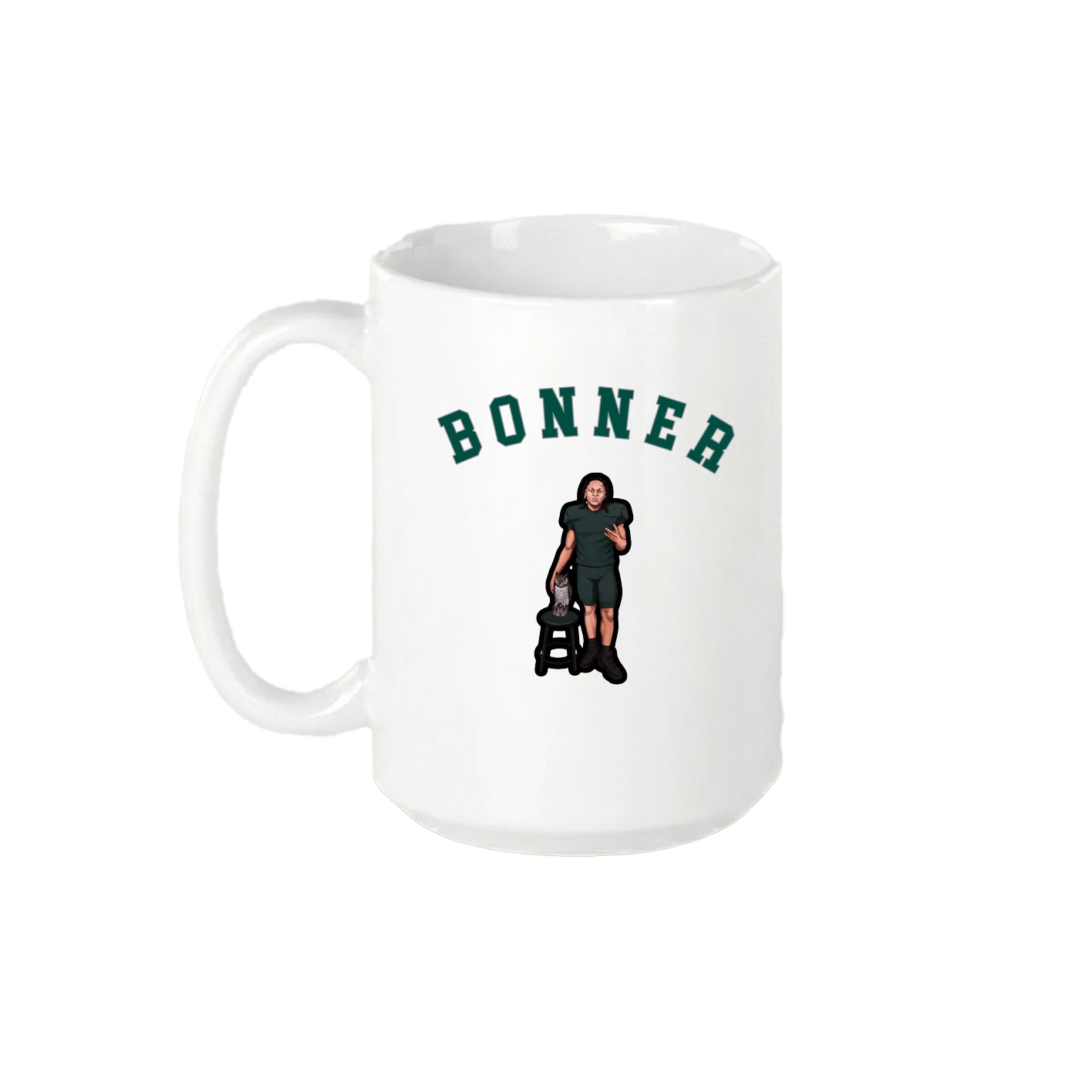 15oz Coffee Mug — Shirsey Arch in White