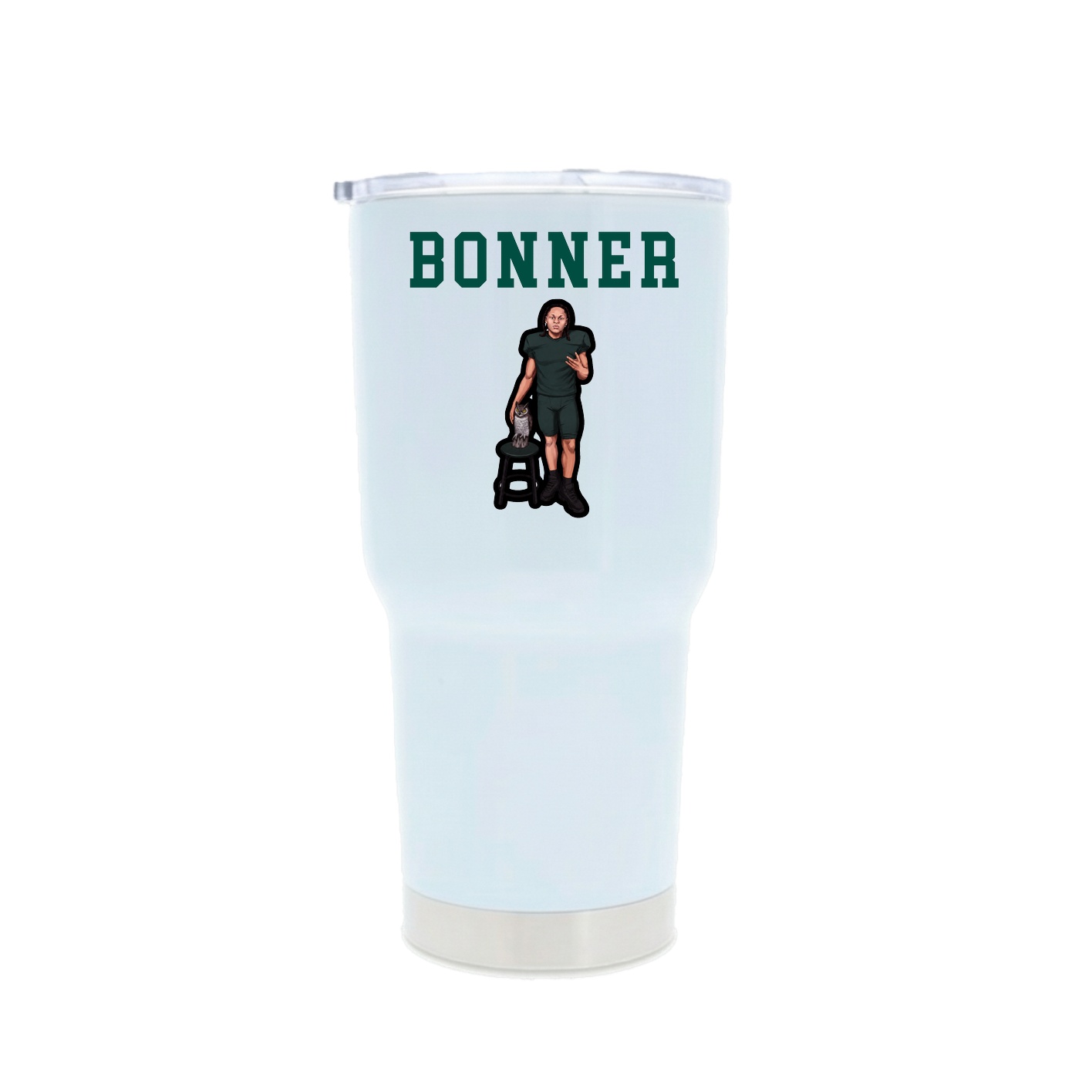 30oz Stainless Steel Tumbler — Shirsey in White