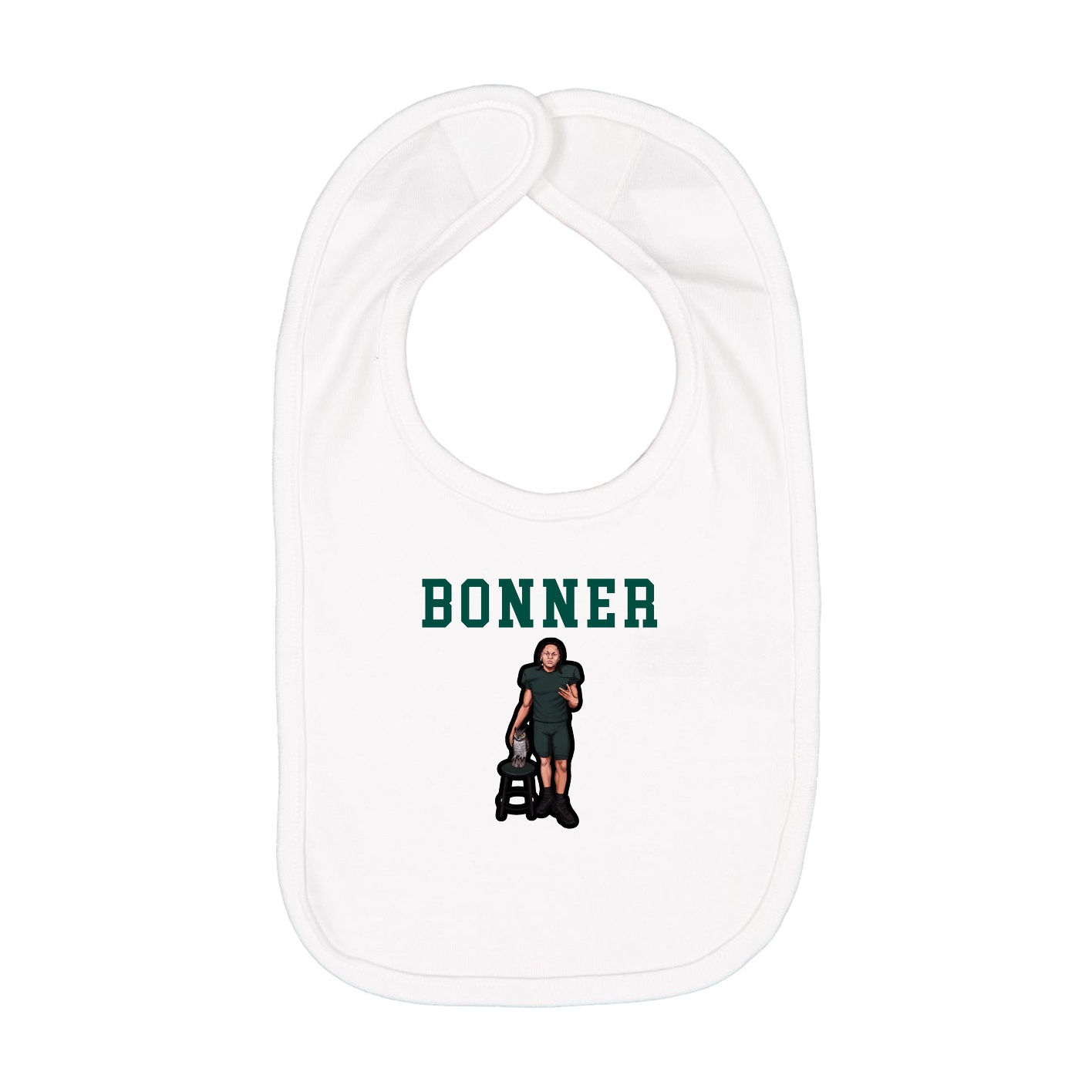 Infant Bib — Shirsey in White