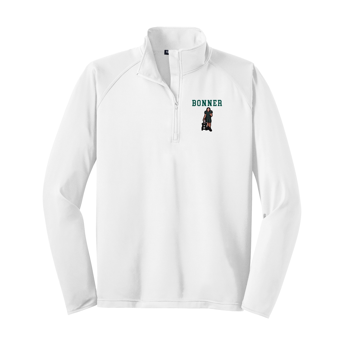 Q-Zip Pullover — Shirsey in White