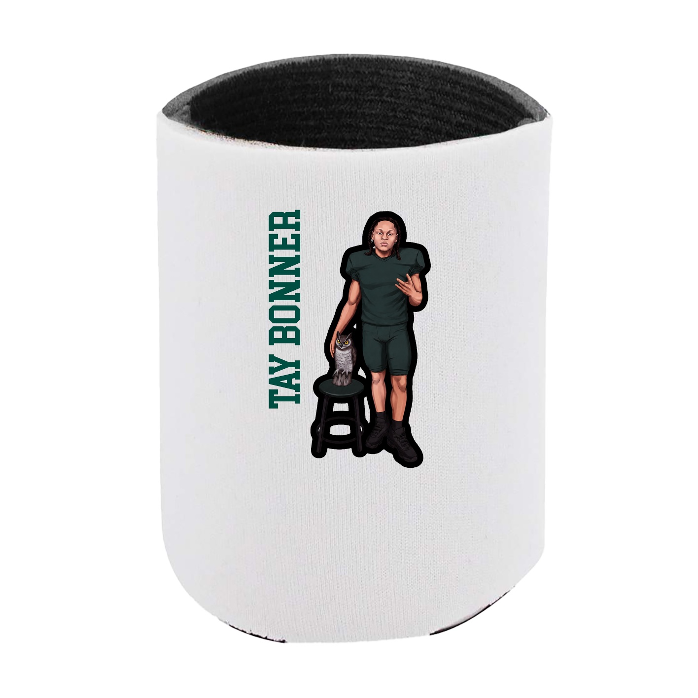 Can Holder — Name Vertical in White
