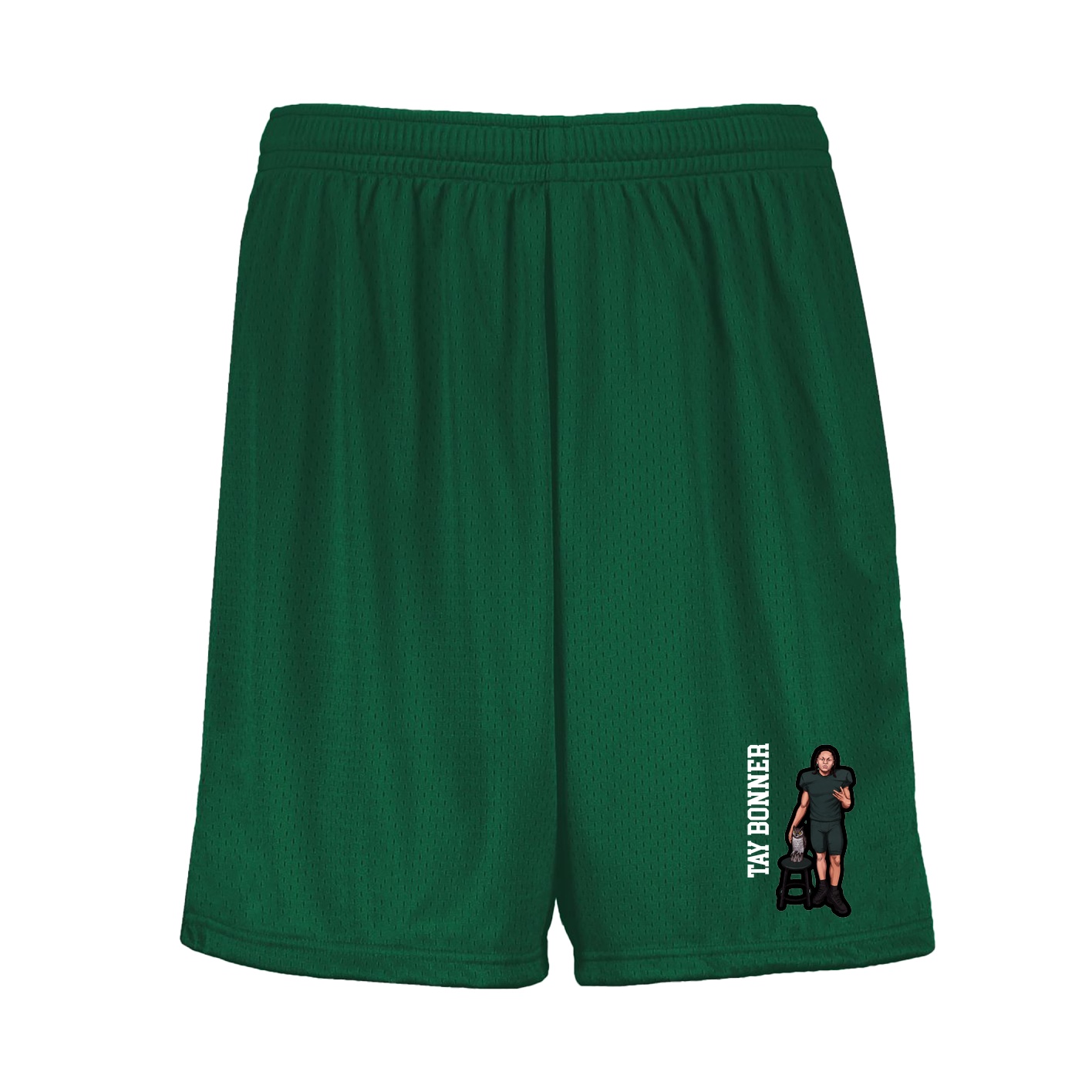 Shorts — Name Vertical in Green