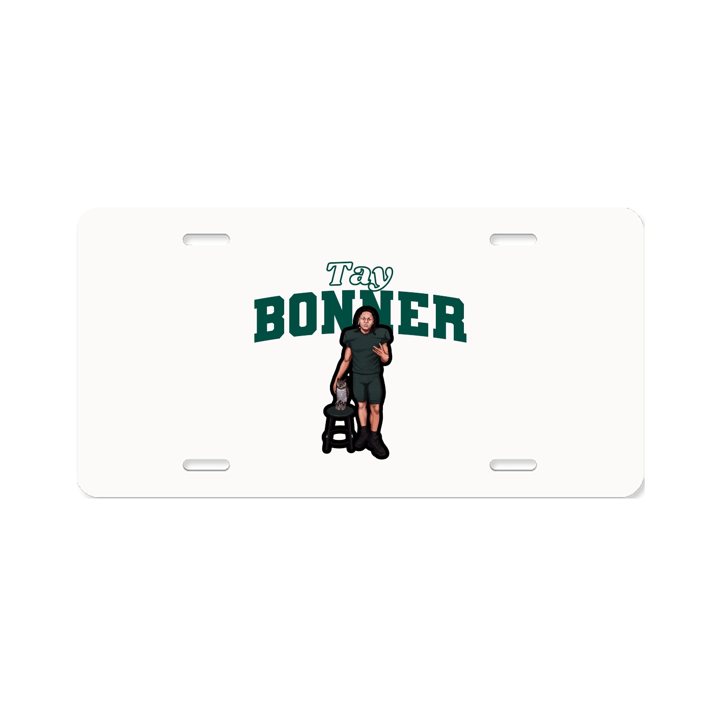 License Plate — Name Arch in Classic
