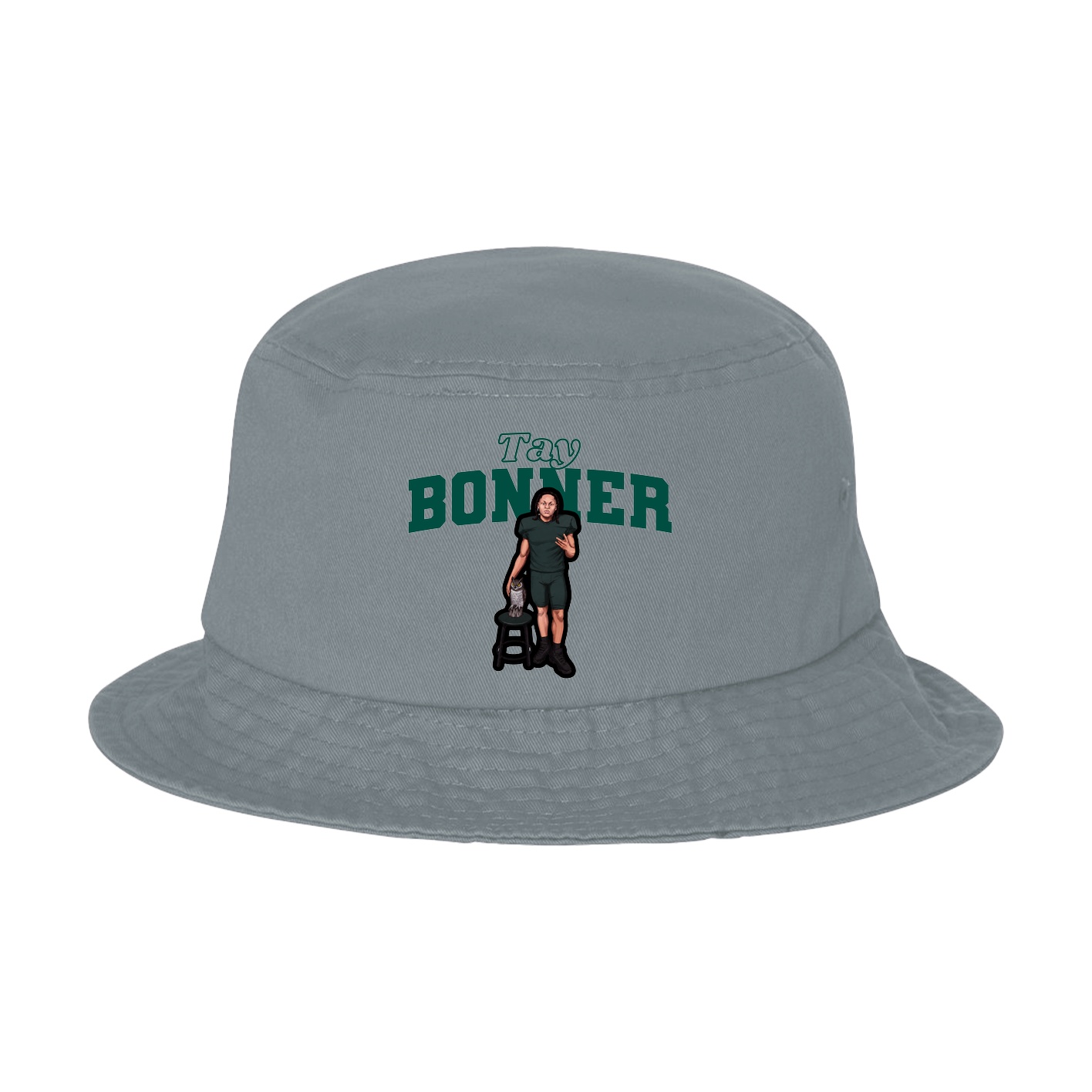 Bucket Cap — Name Arch in Grey