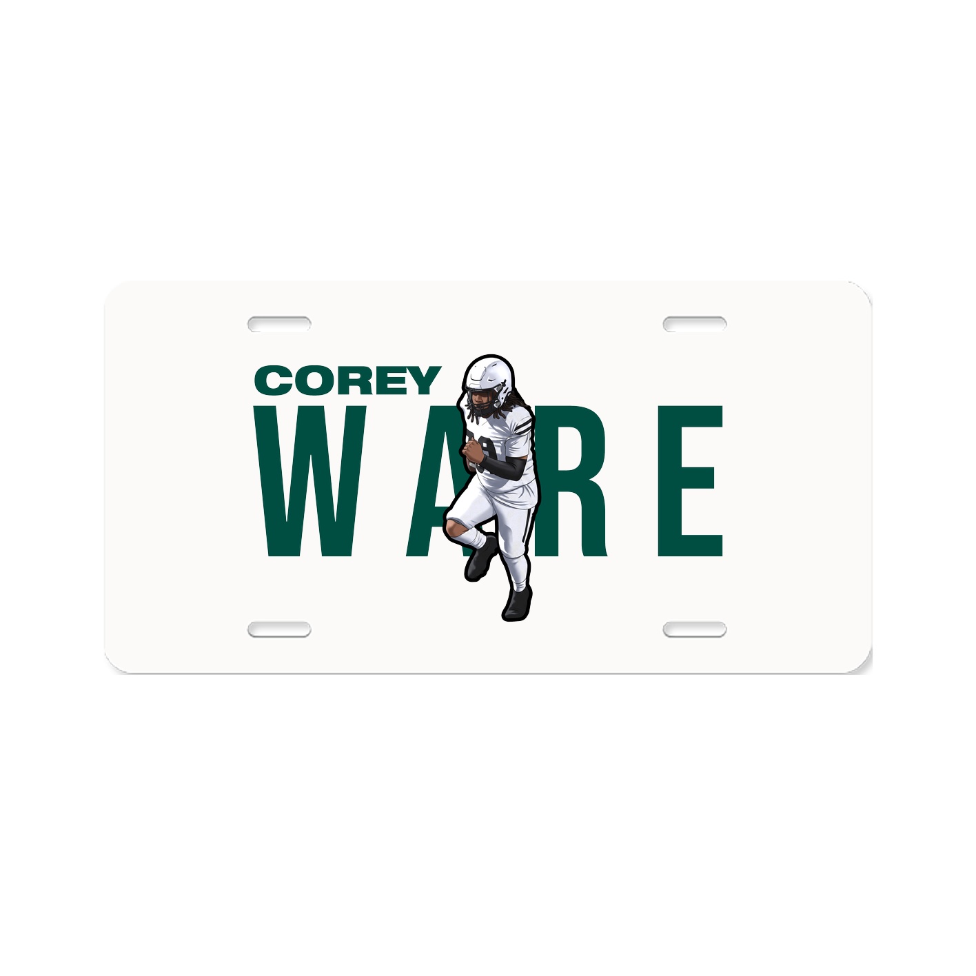 License Plate — Player Name in Classic