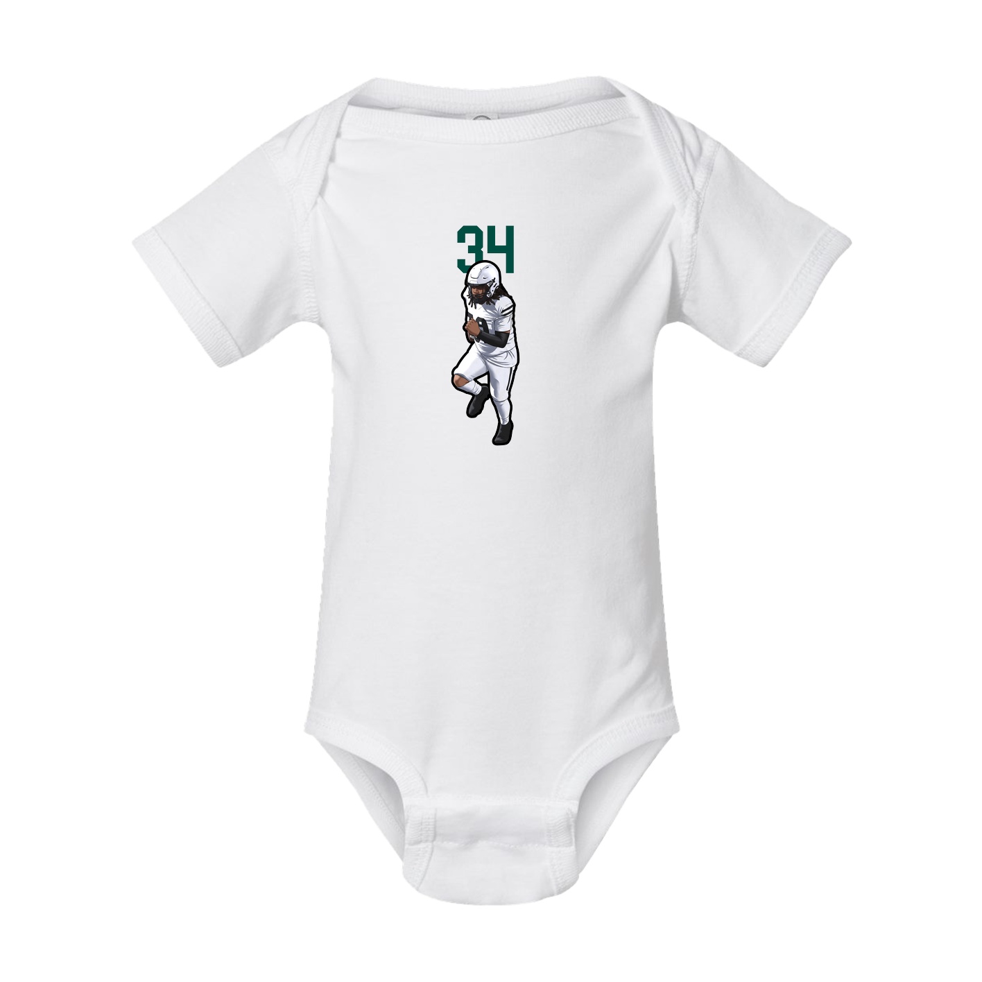 Baby Onesie — Number Top in White