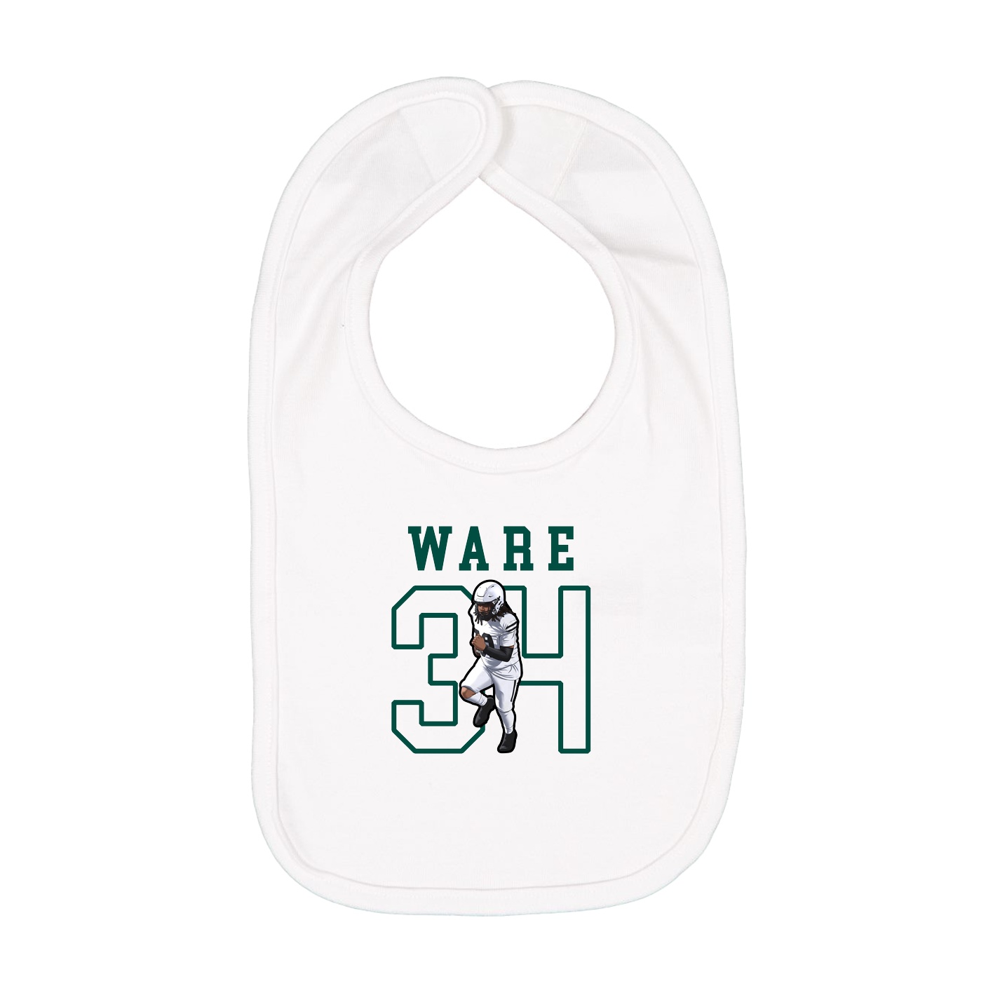 Infant Bib — Shirsey in White