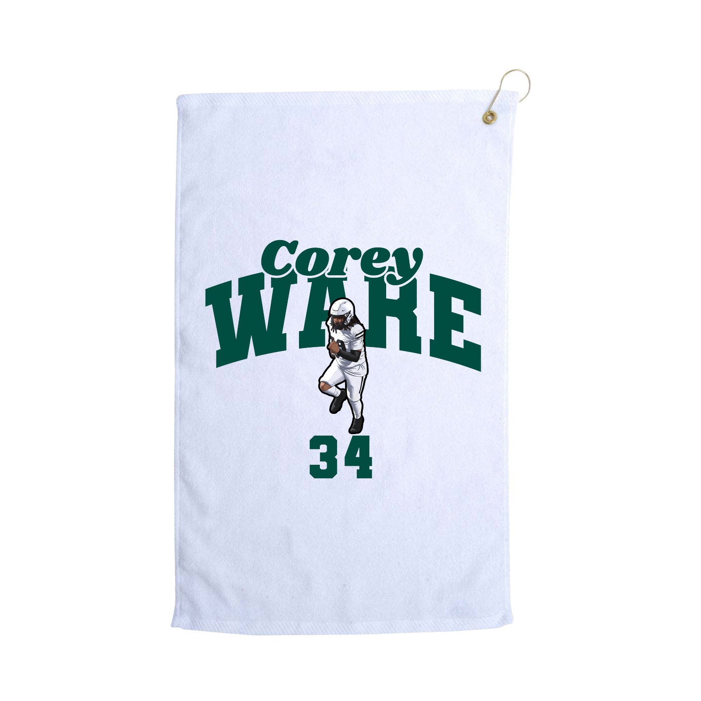 Golf Towel — Signature Arch in White