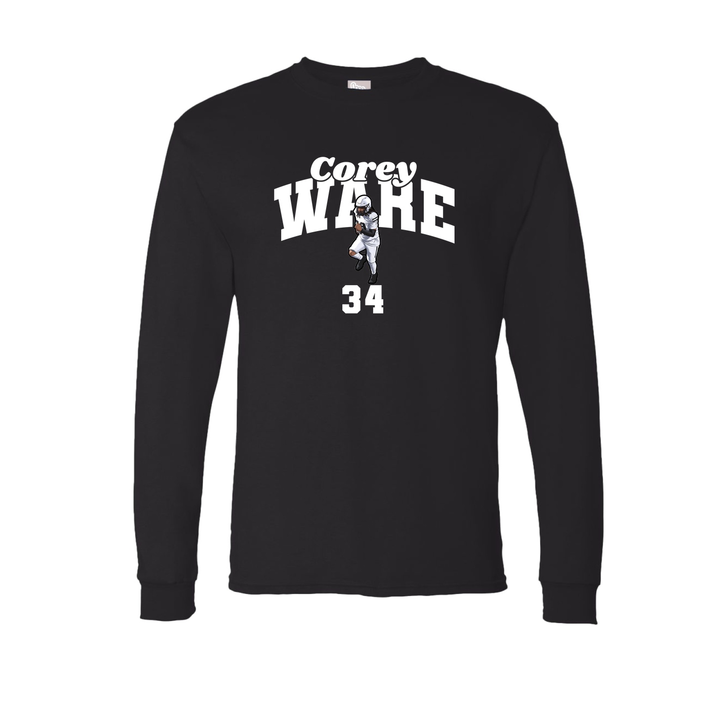 Long Sleeve Tee — Signature Arch in Black