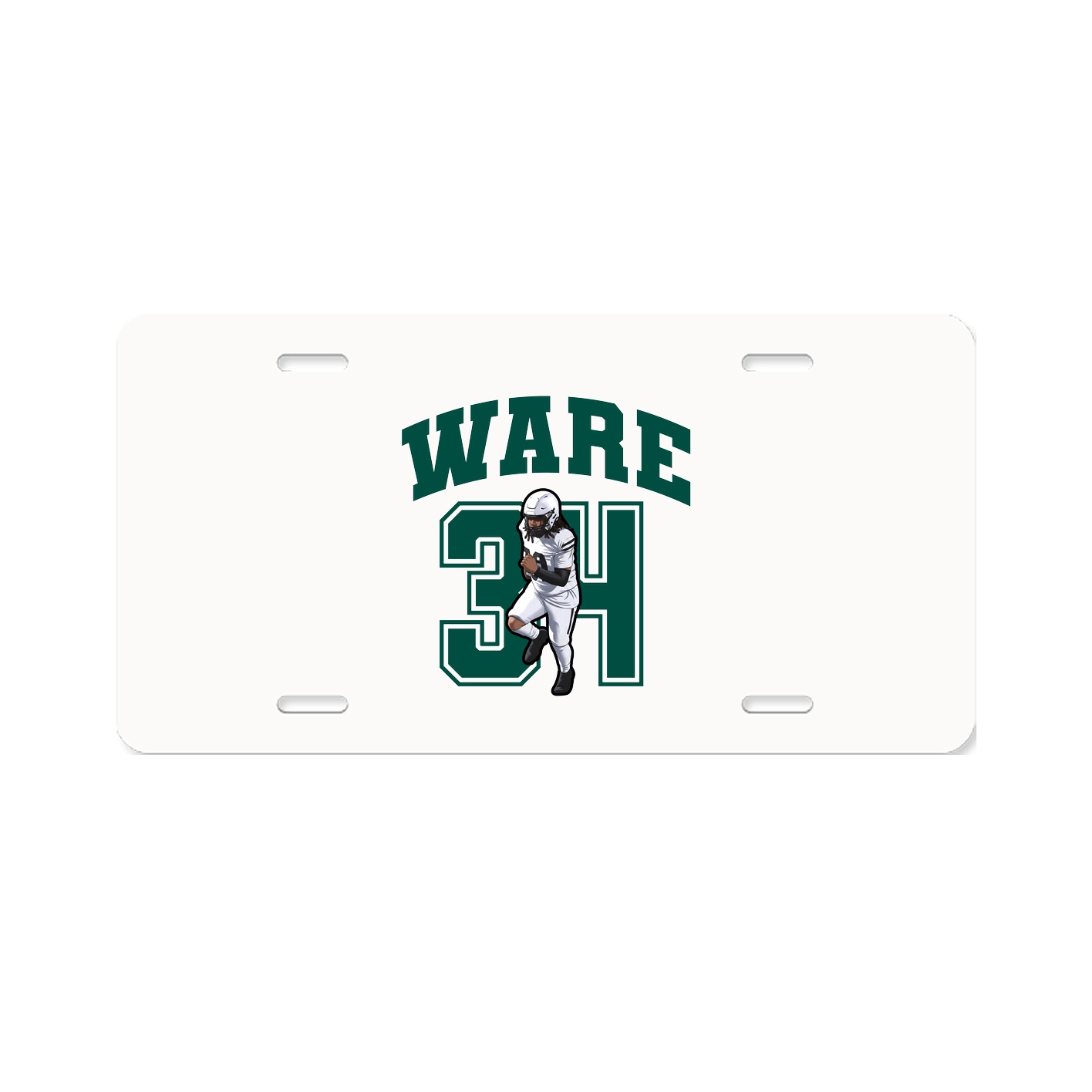 License Plate — Number in Classic