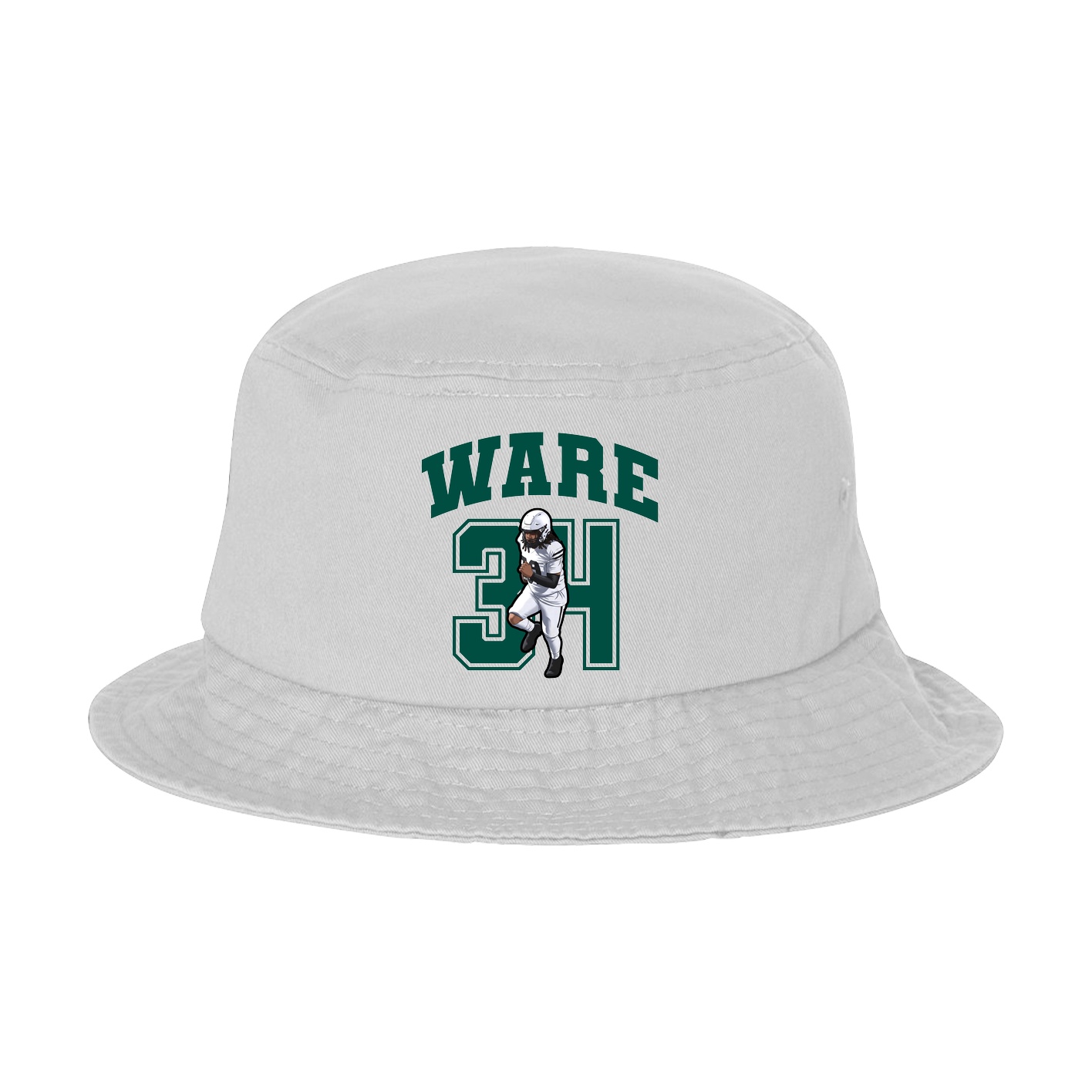 Bucket Cap — Number in White