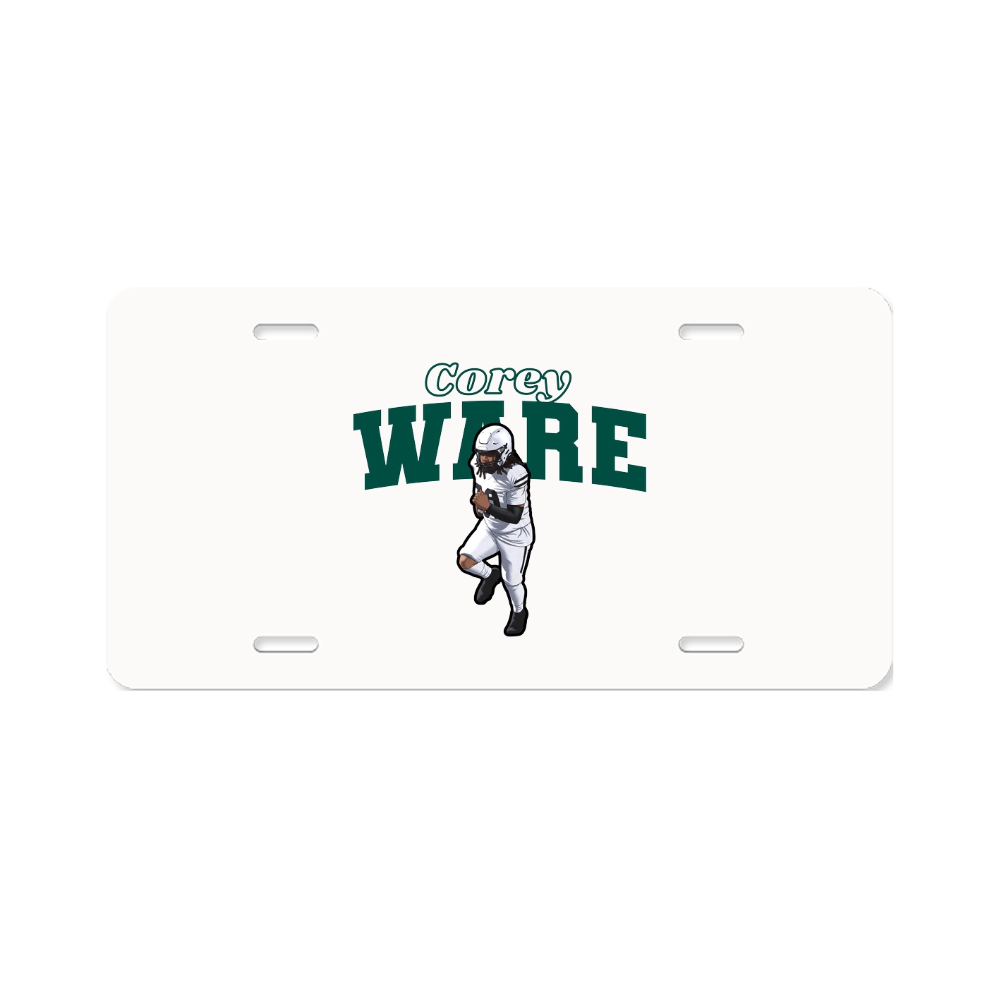 License Plate — Name Arch in Classic