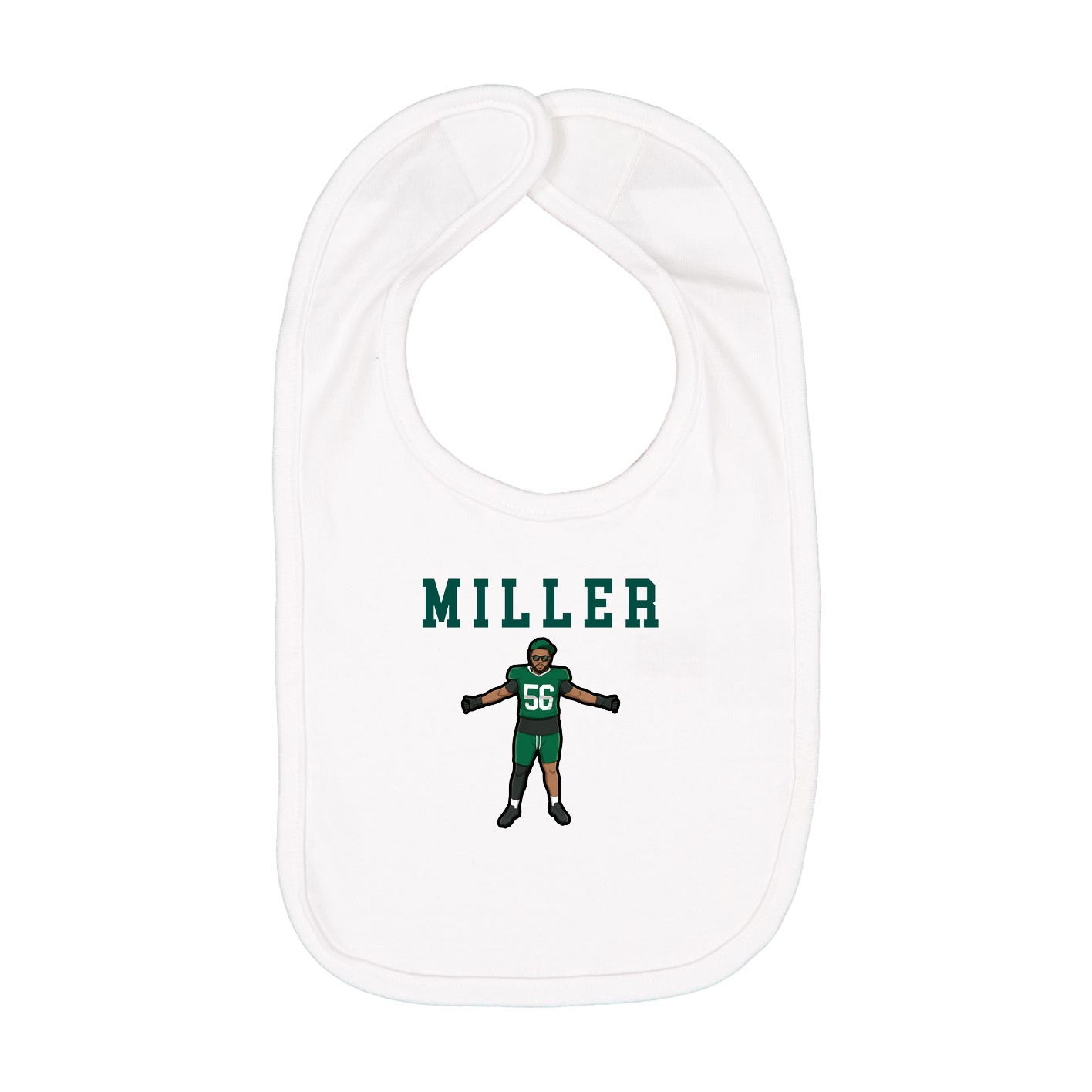 Infant Bib — Shirsey in White