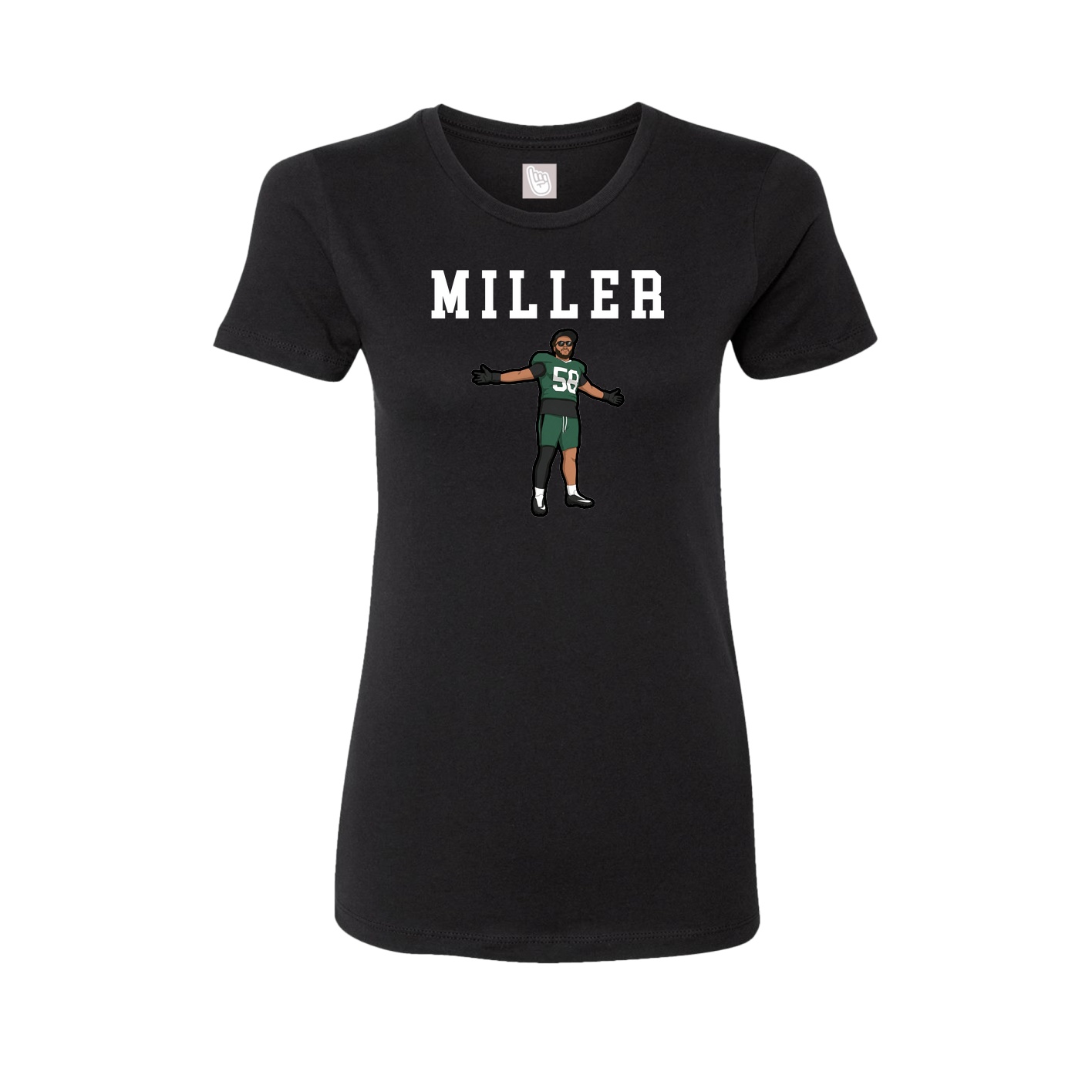 Fitted Women's Tee — Shirsey in Black