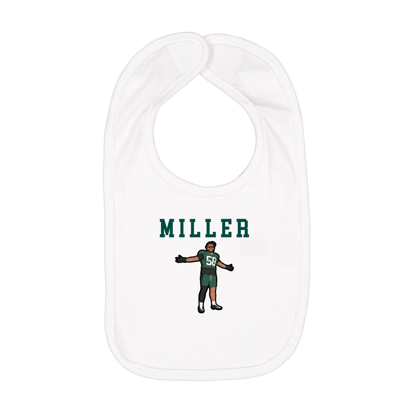 Infant Bib — Shirsey in White