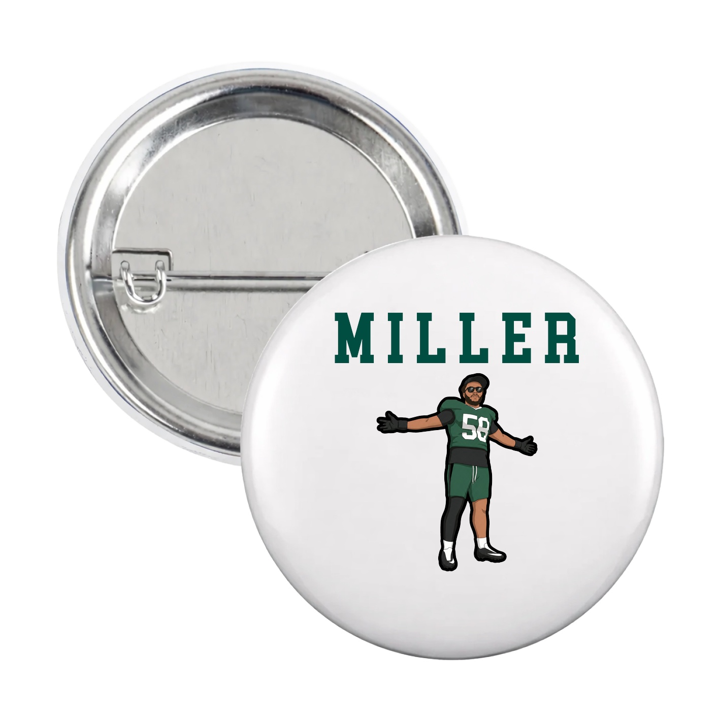 Game Day Button — Shirsey in White