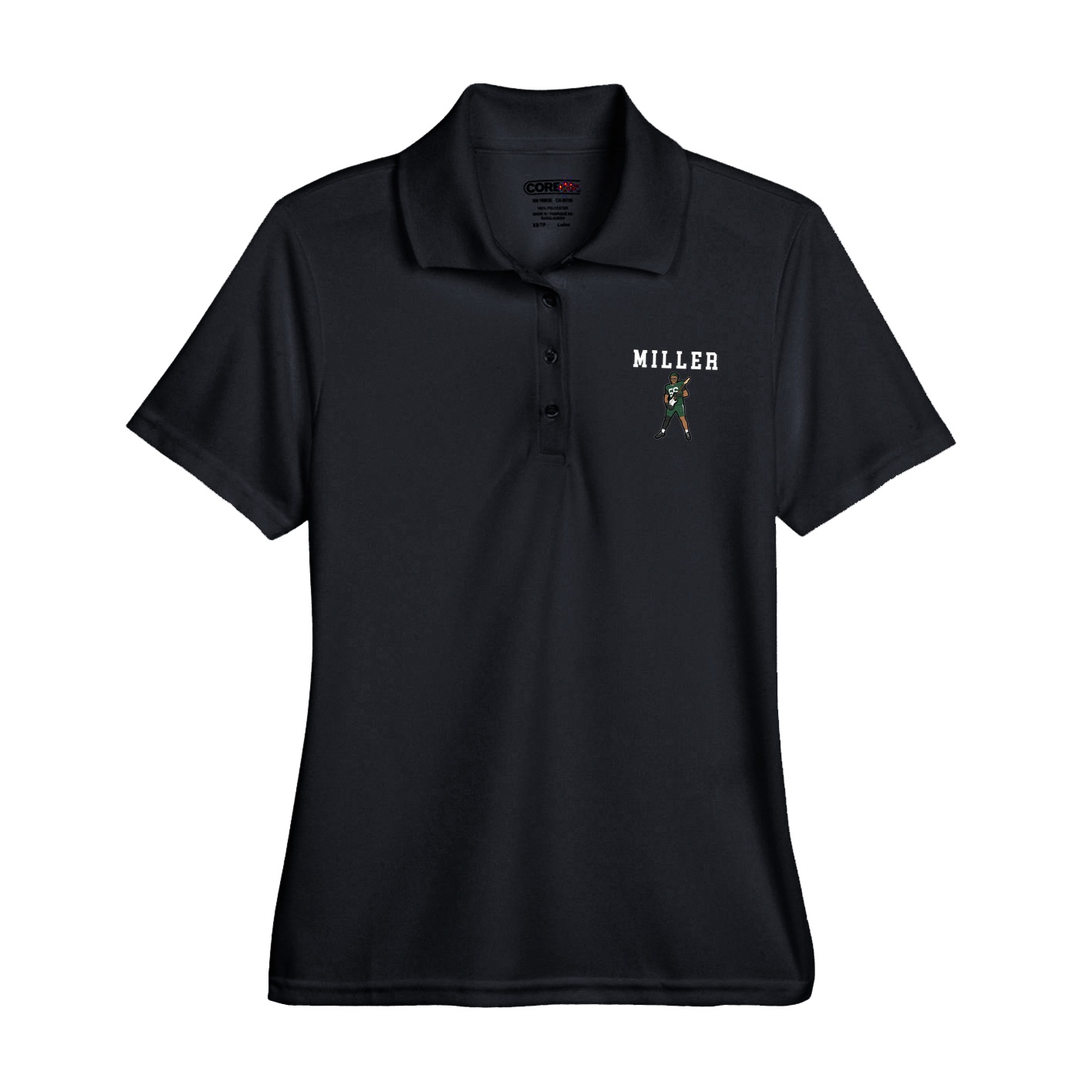 Womens Performance Polo — Shirsey in Black