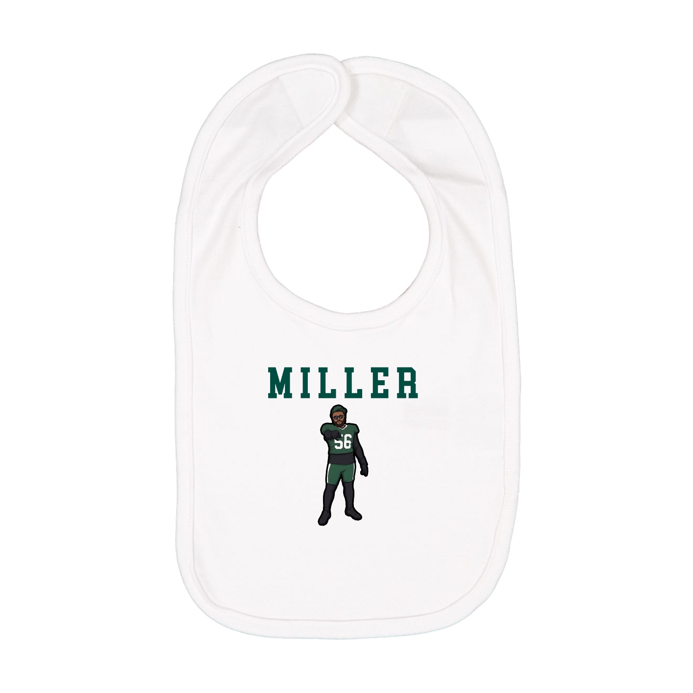 Infant Bib — Shirsey in White