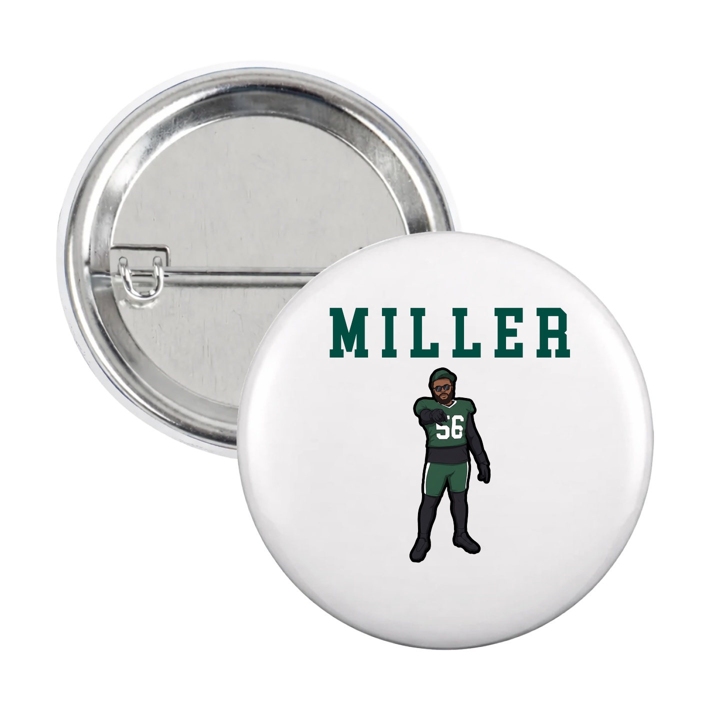 Game Day Button — Shirsey in White