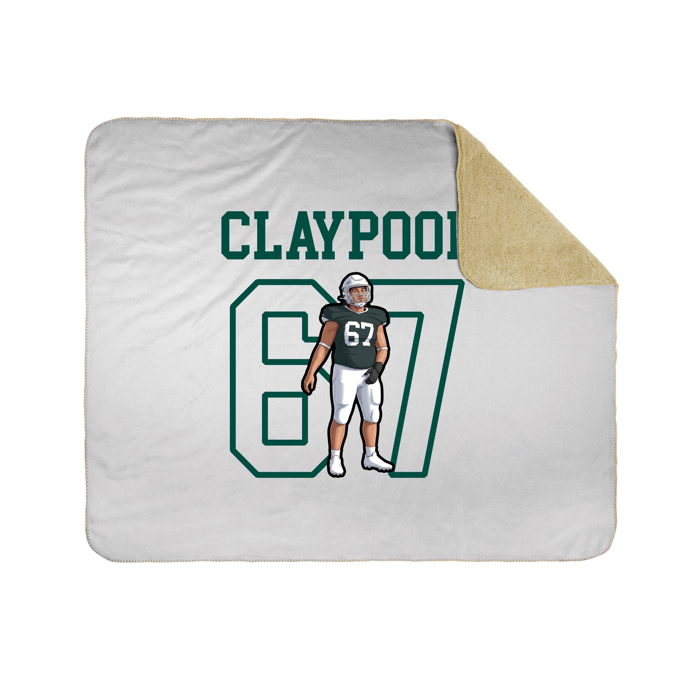 Throw Blanket — Shirsey in White