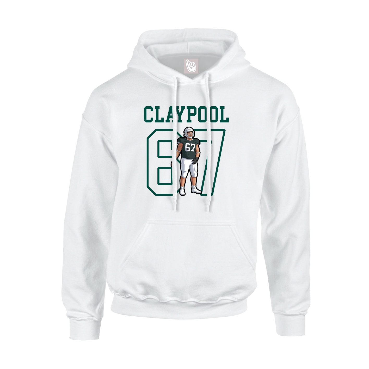 Hoodie — Shirsey in White