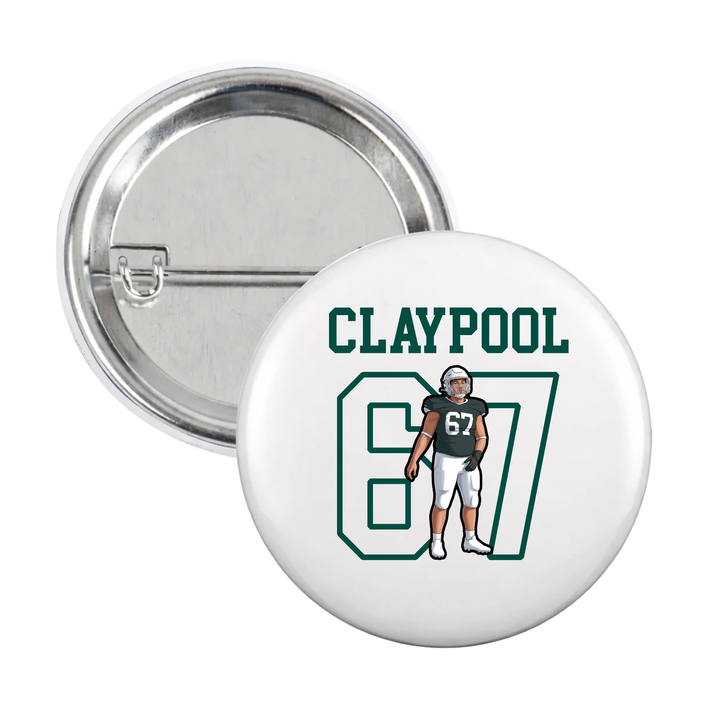 Game Day Button — Shirsey in White