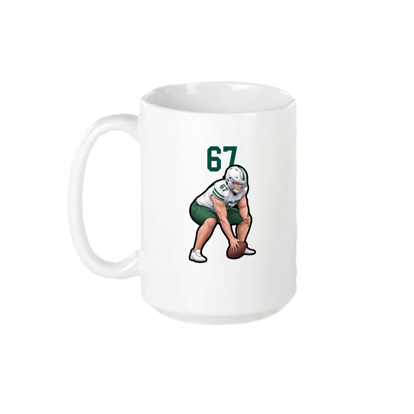 15oz Coffee Mug — Number Top in White
