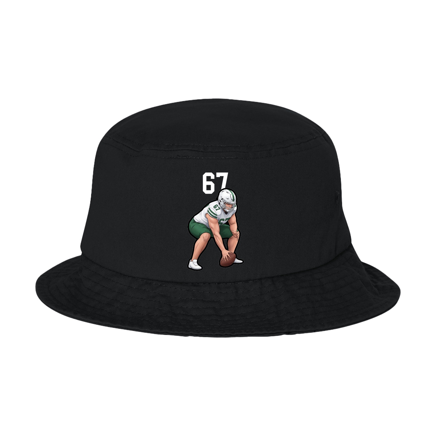 Bucket Cap — Number Top in Black