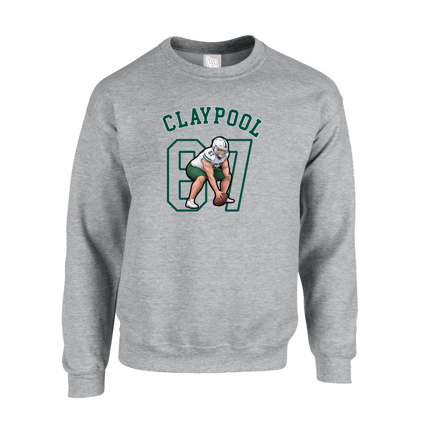Fleece Crew — Shirsey Arch in Grey