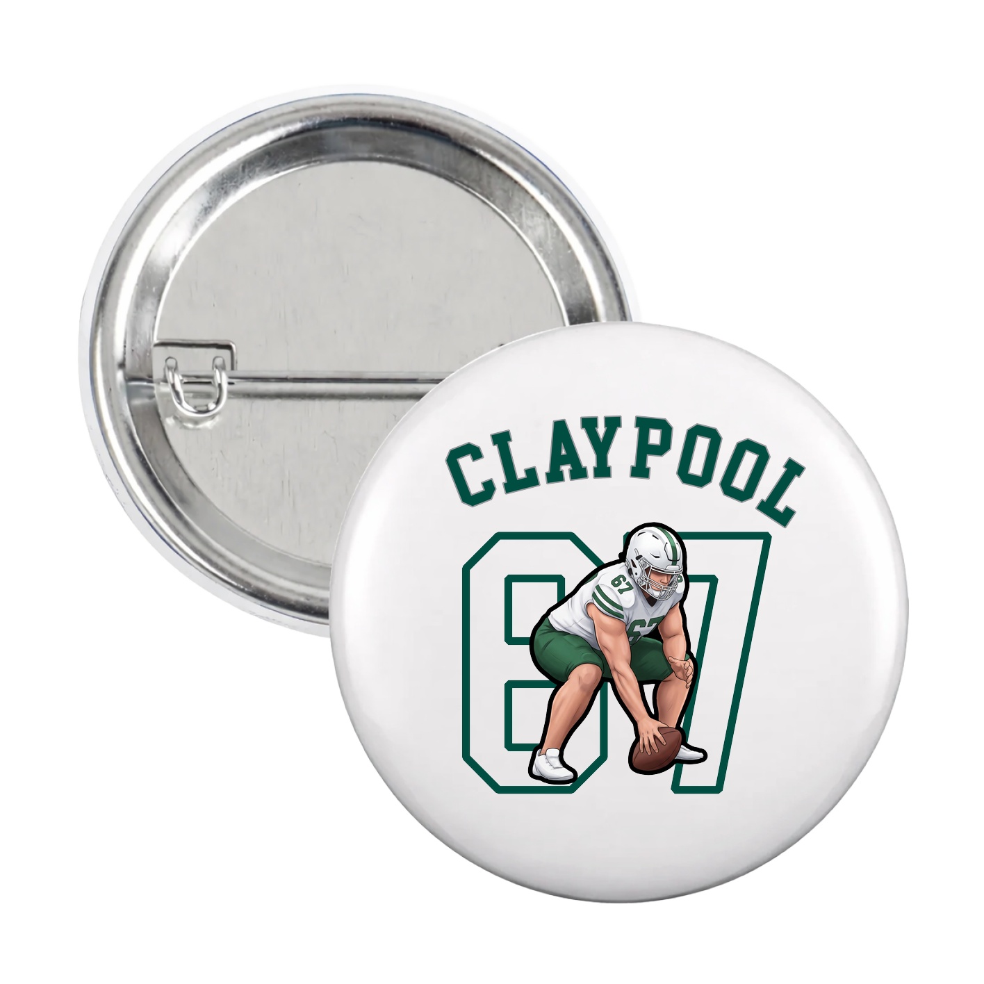 Game Day Button — Shirsey Arch in White
