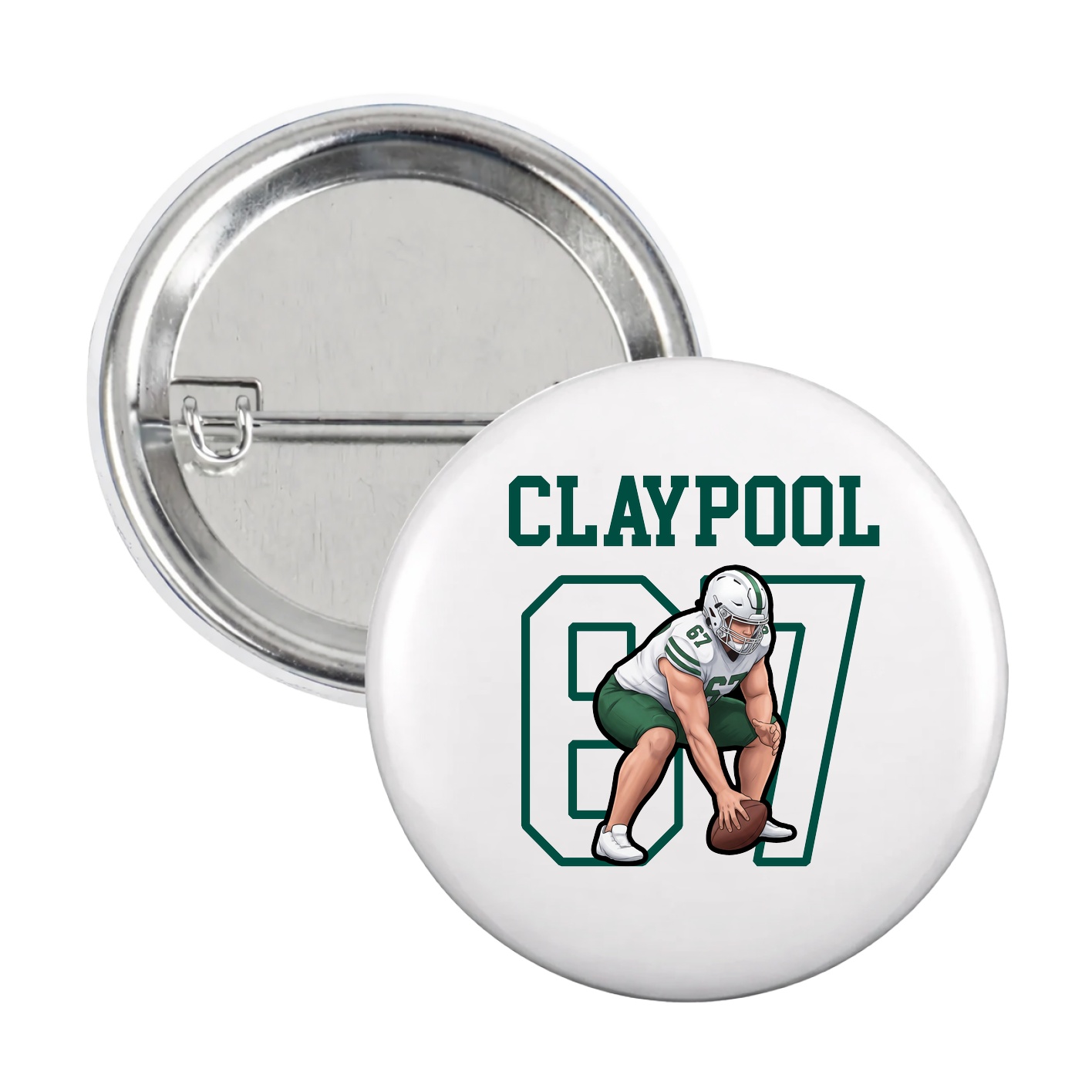 Game Day Button — Shirsey in White