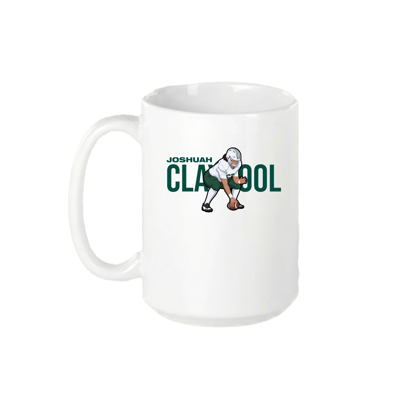 15oz Coffee Mug — Player Name in White