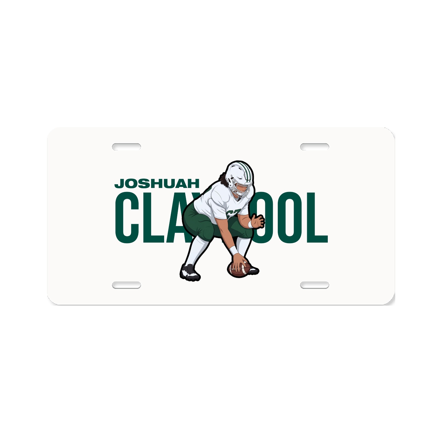 License Plate — Player Name in Classic